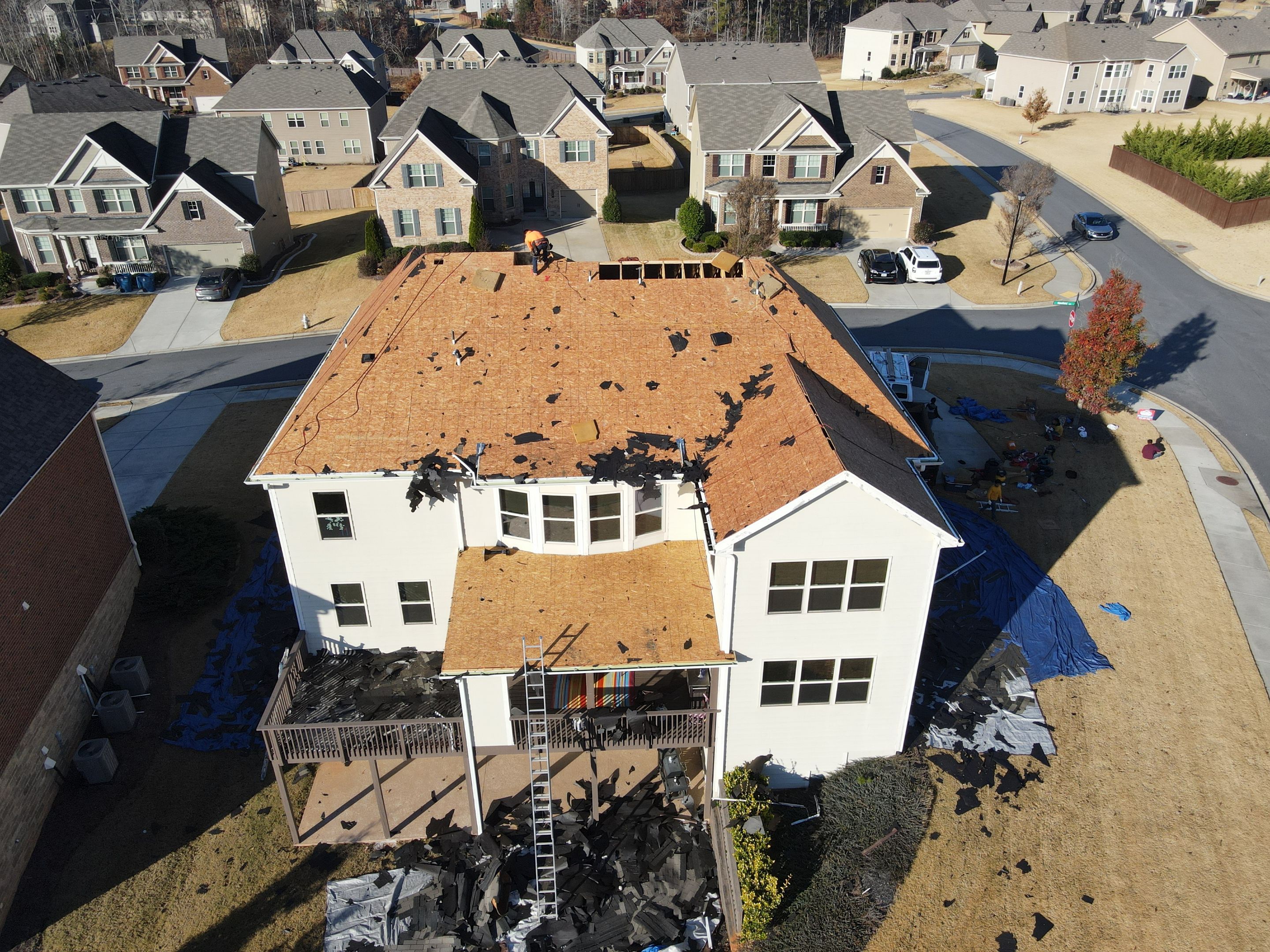 Residential Roofing Installation using Owens Corning by Inspector Roofing and Restoration