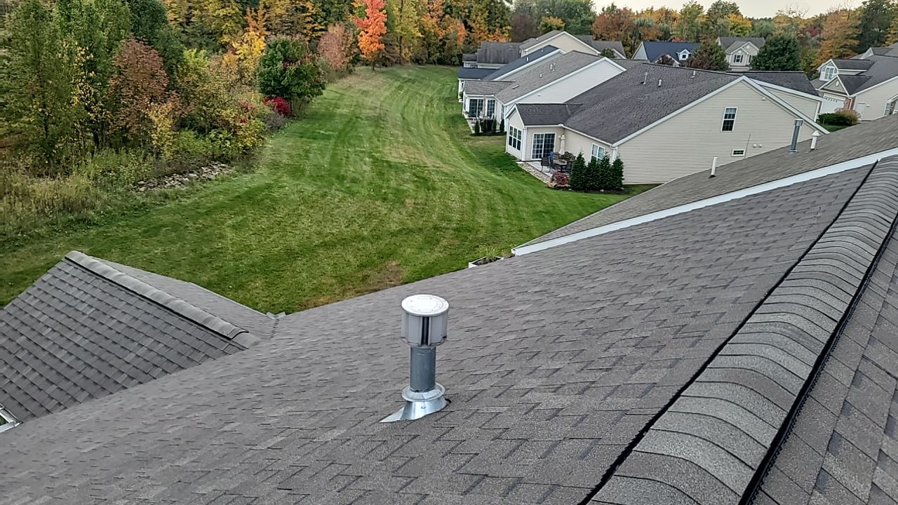 ATLAS PINNACLE PRISTINE COLOR: WEATHERED WOOD DRIP EDGE: WHITE by Eagle Eye Roofing