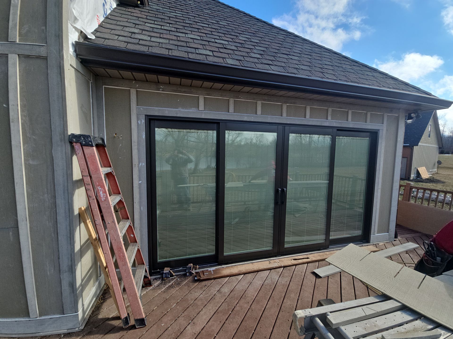 Siding Installation using James Hardie Board & Batten and James Hardie Shakes by Koontz Construction