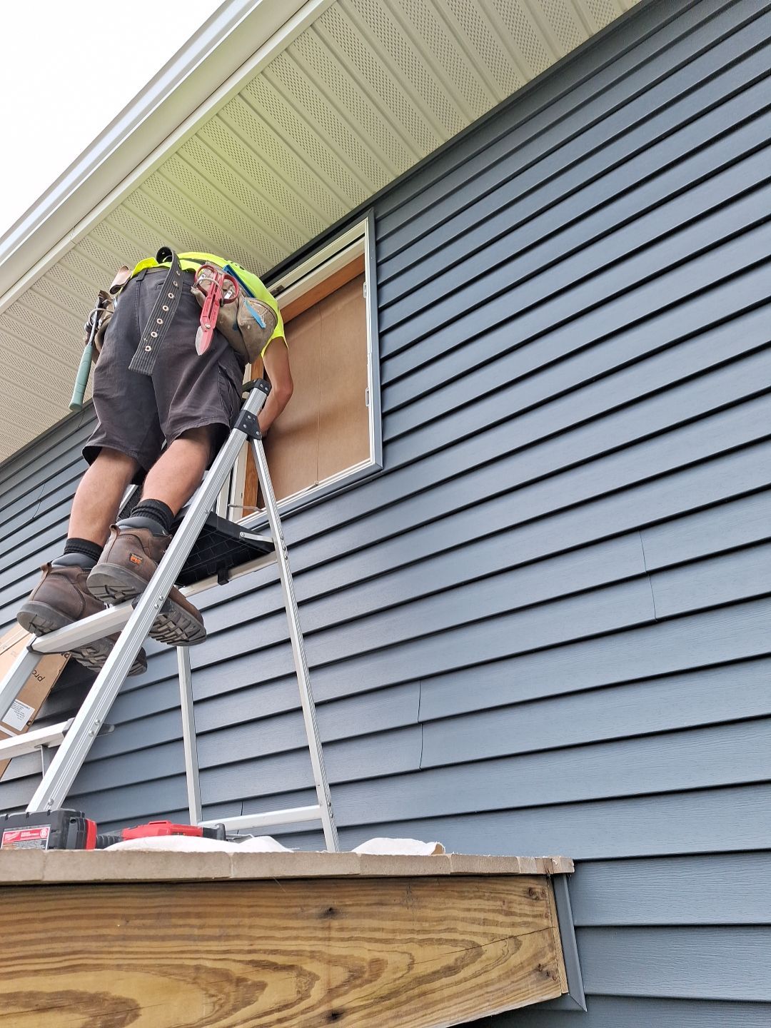 Window Installation using Provia Windows by Total Restoration Services 
