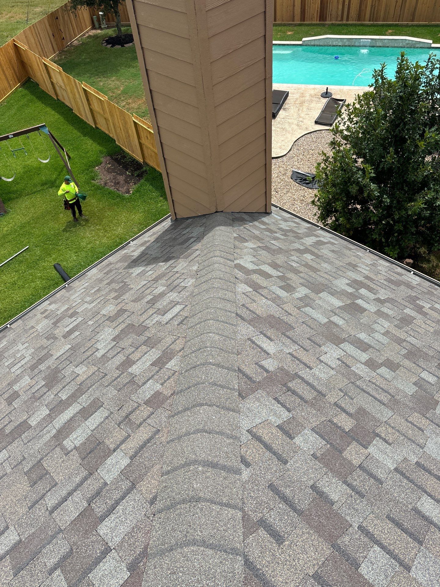 Residential Roofing Installation using Owen's Corning Duration (Lifetime) Shingles by Roof Repair Company