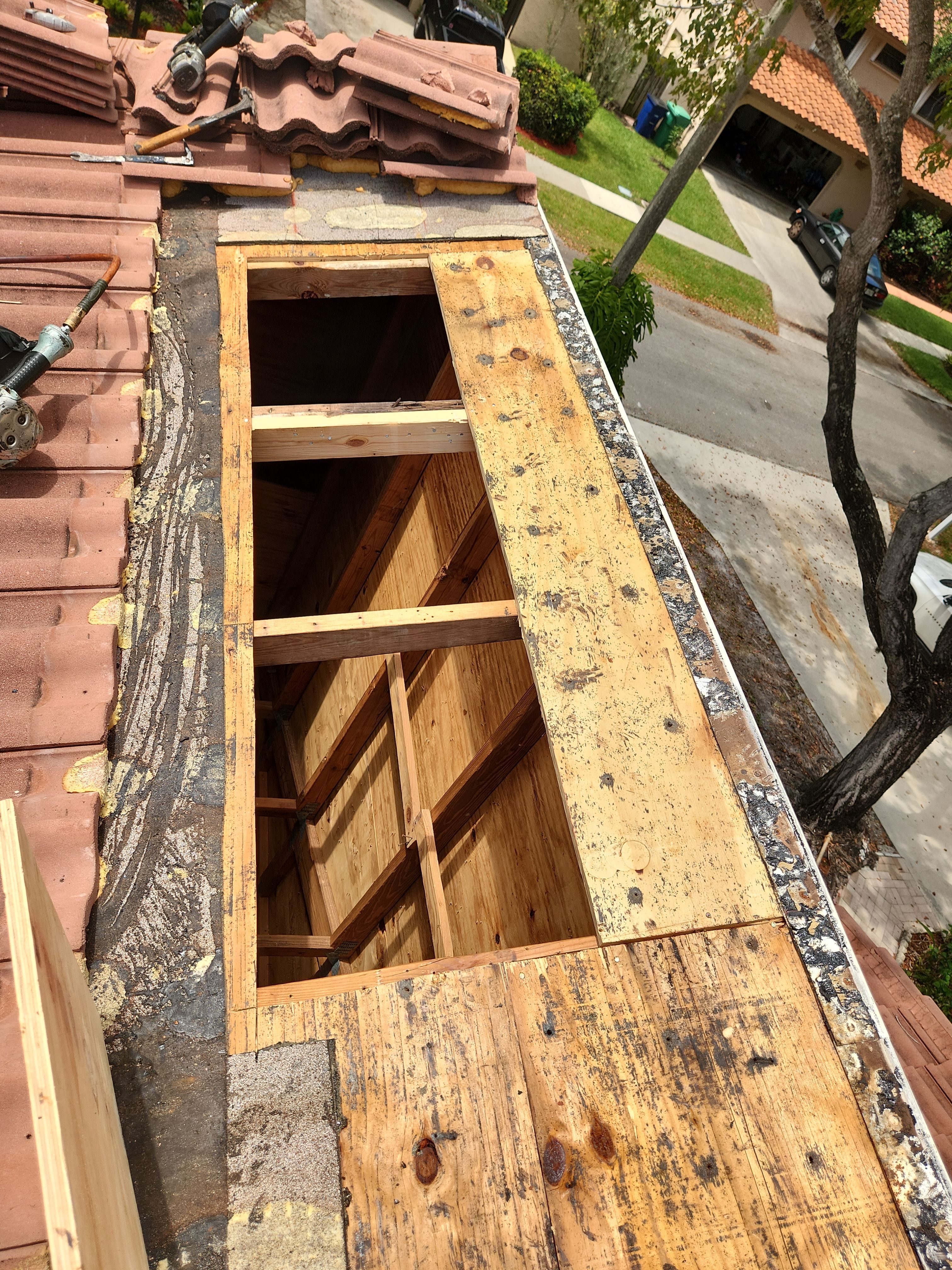 Clay Tile Roof Leak Repair and Sheathing Replacement in Hollywood by Aastro Roofing