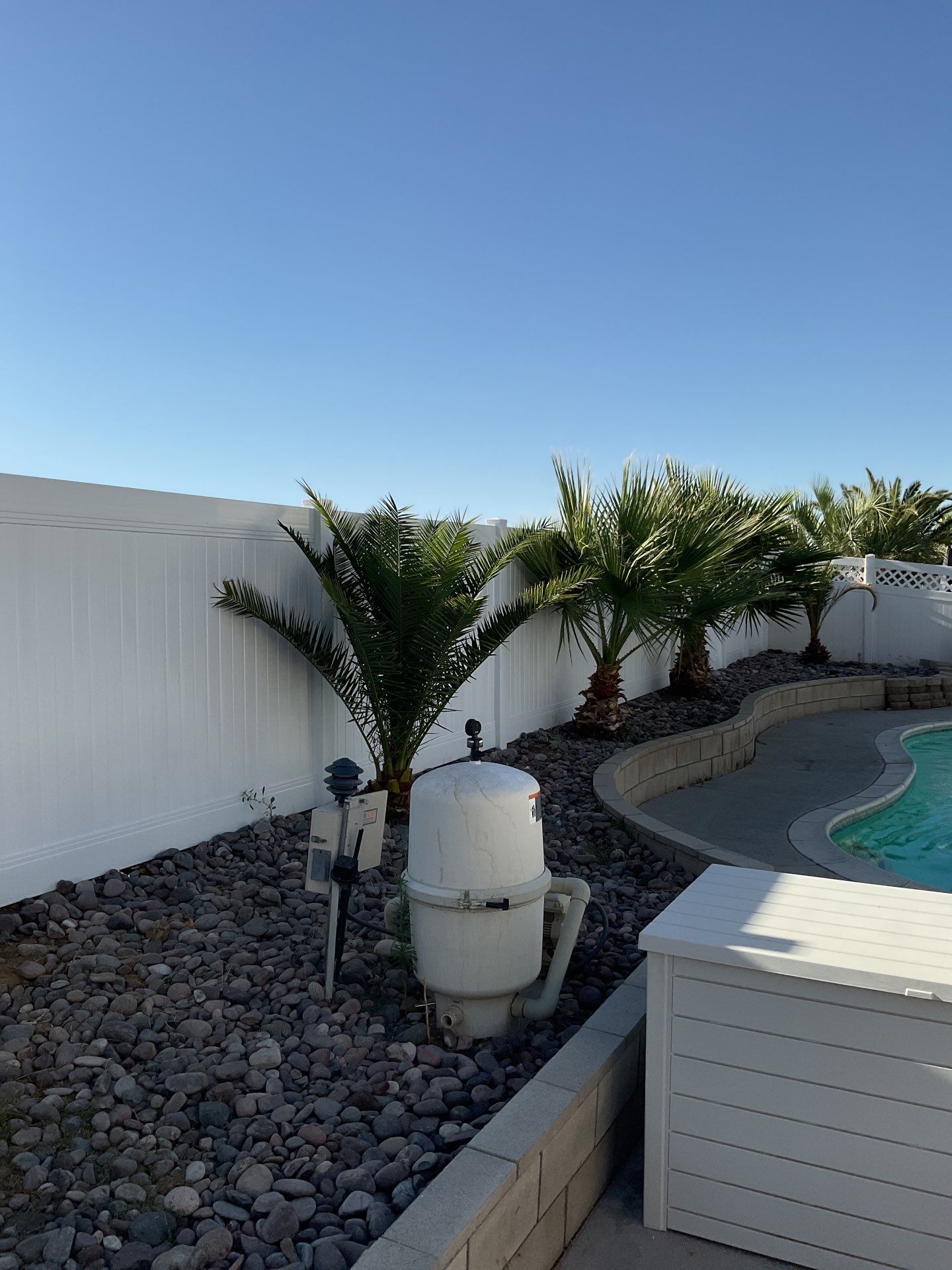 Lattice Vinyl with Privacy Vinyl Fence by Fence Guys Inc.