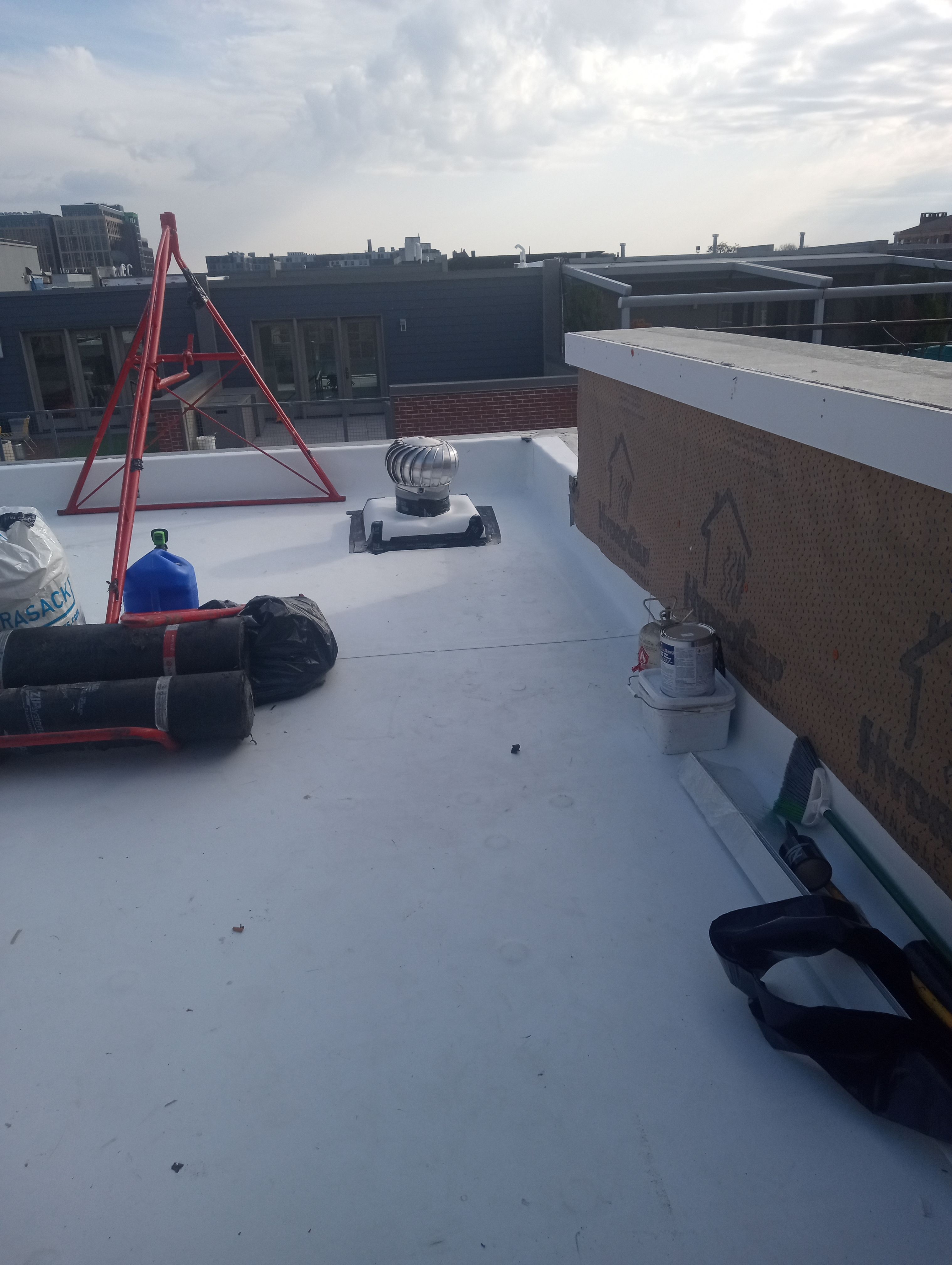 Stucco & Fiberglass roof replacement by Philadelphia Quality Roofing