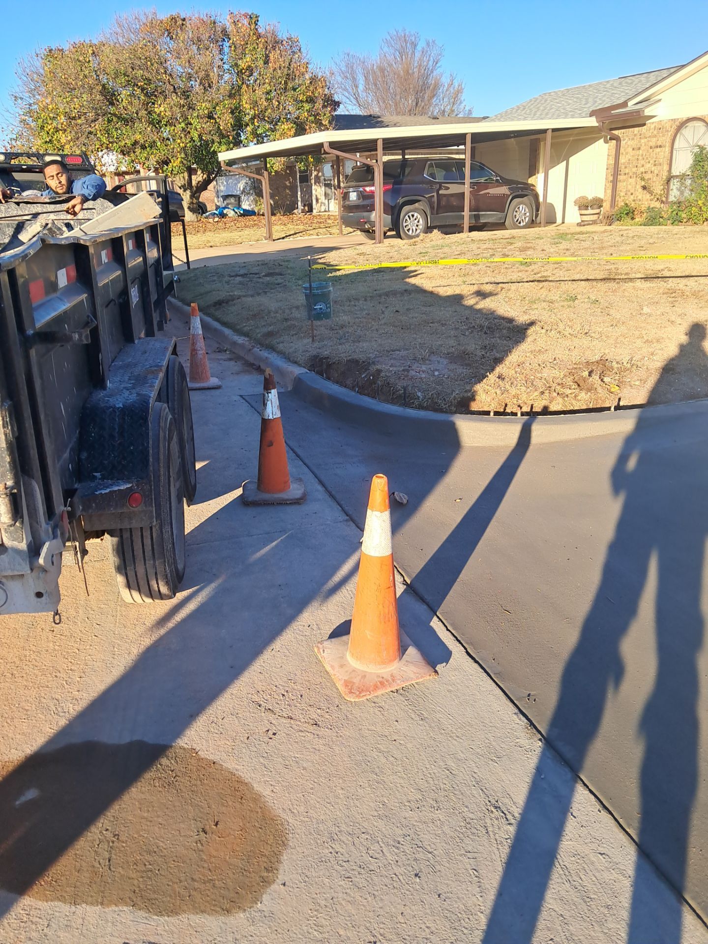 Concrete work and Carport Install by Clays Services Inc
