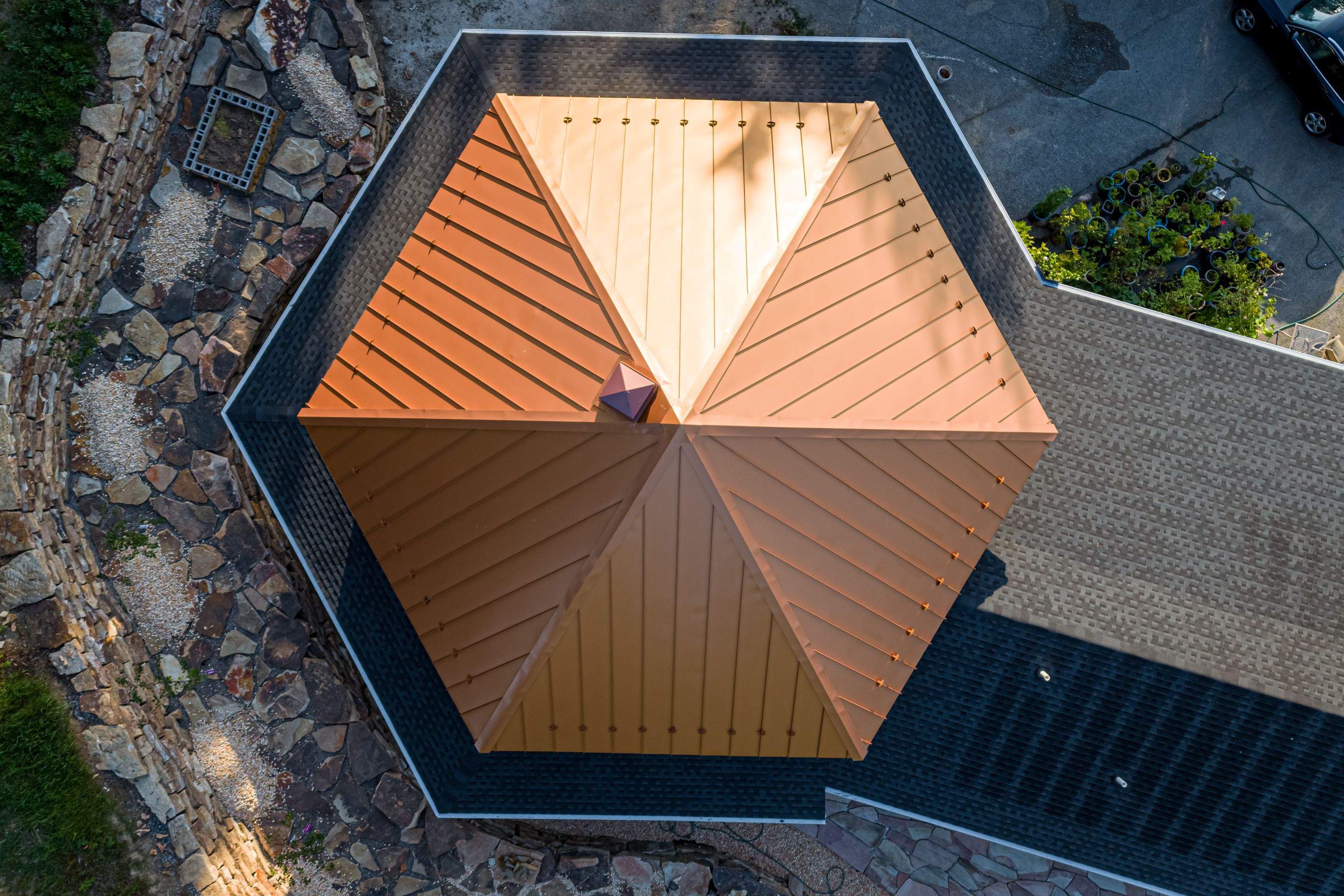 Metal Roof-copper penny by Esh Builders