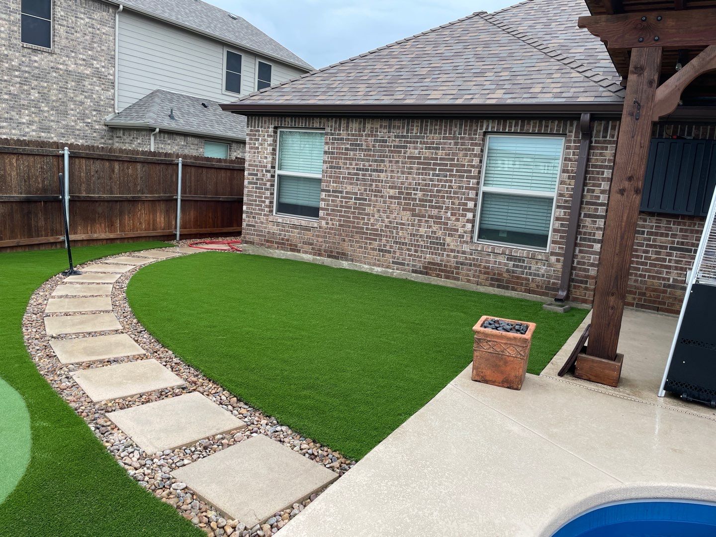 Synthetic Turf Installation using Pet Turf by Turf Concepts