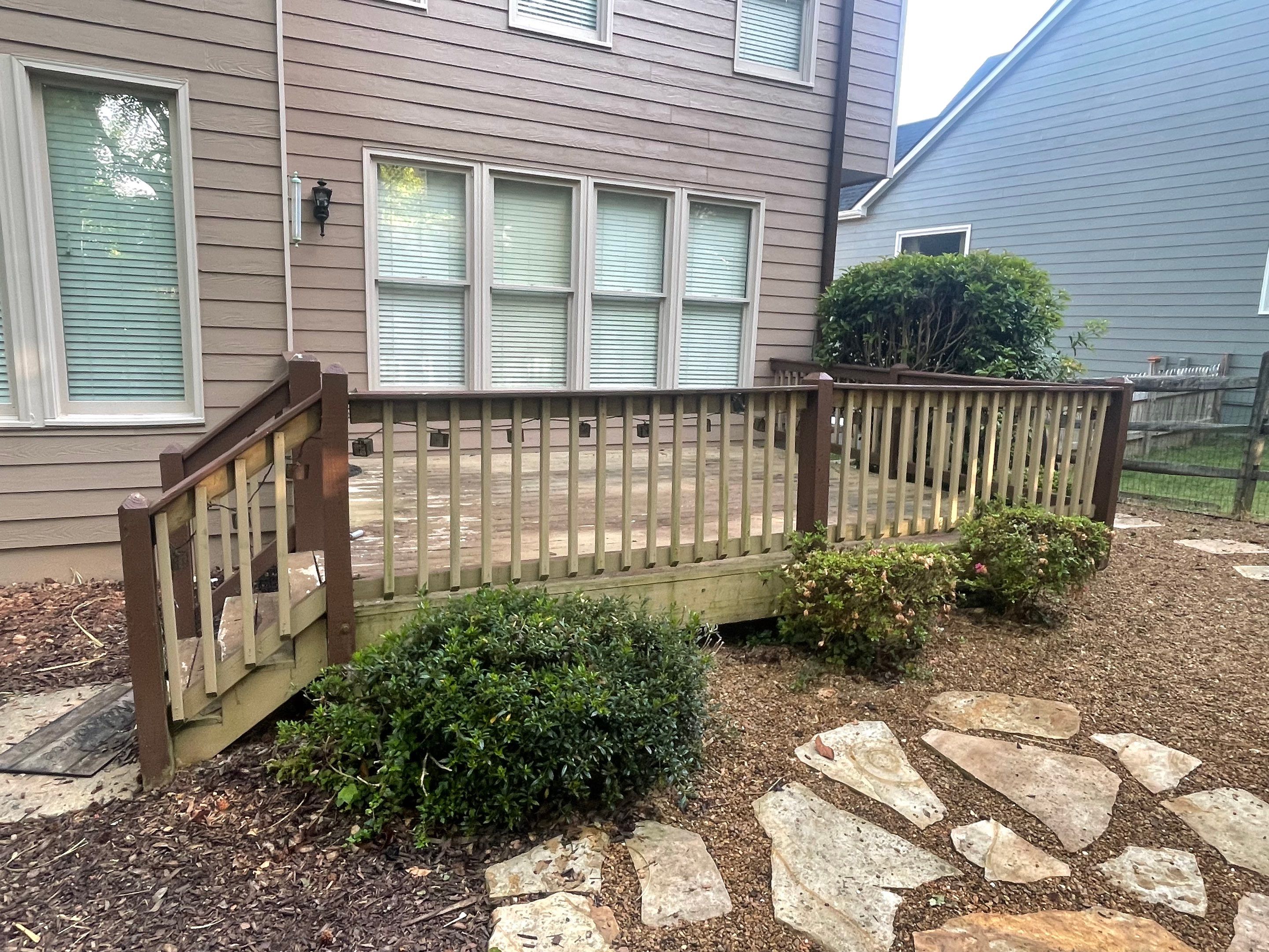 Custom Wooden Deck and Covered Porch Addition in Kennesaw by Swift Home Renovations