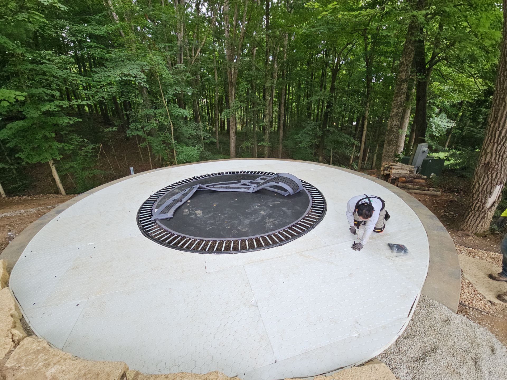 Trampoline landing surface in Powell by Southwest Greens Midwest