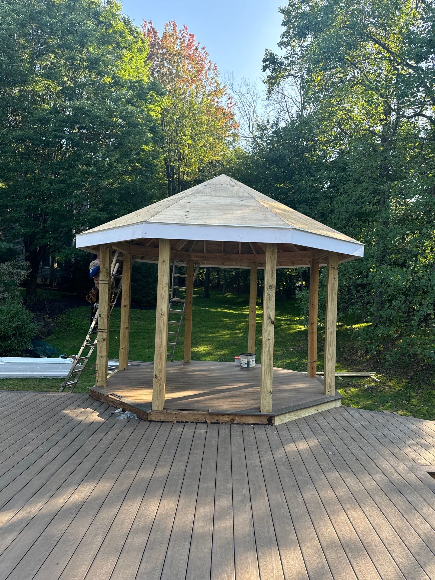 Deck Resurface with Gazebo by deck guardian