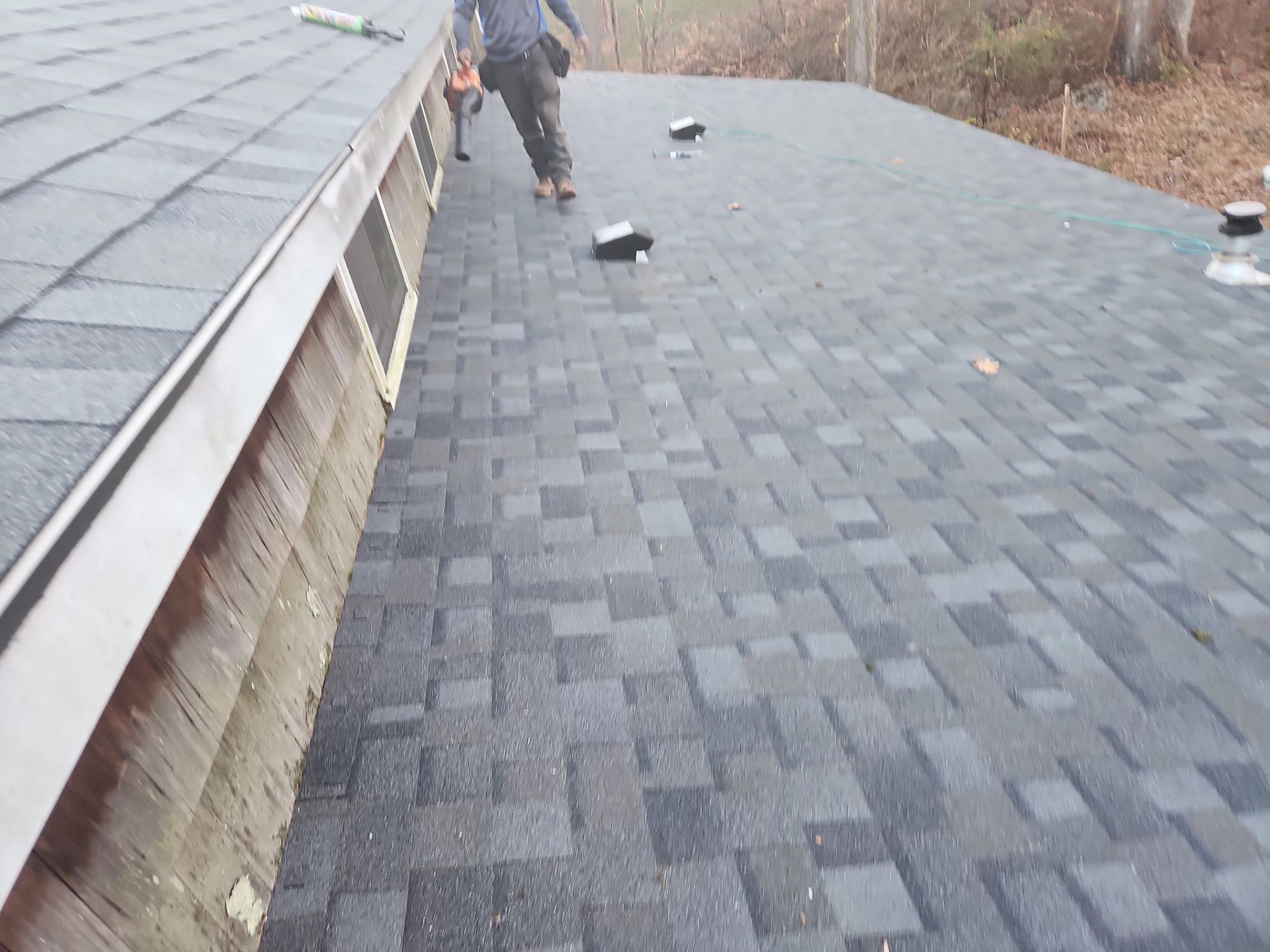 Residential Roofing Installation using Owens Corning TruDefinition Duration AR - Williamsburg Gray by A Plus Exterior