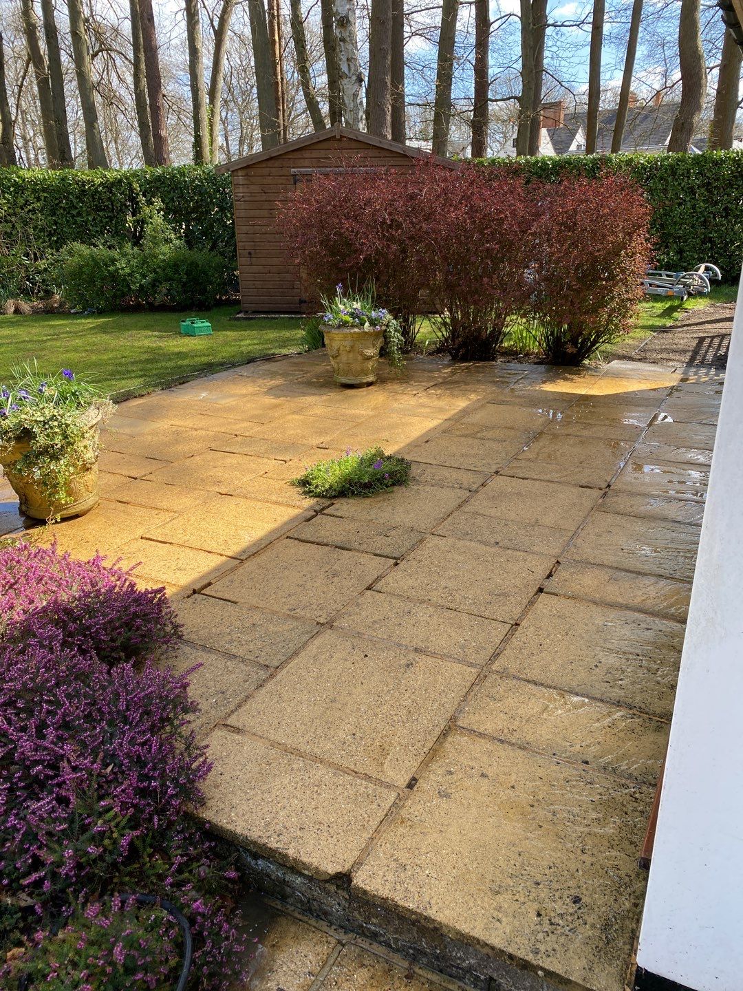 Patio Area Spring Clean using honda 21 ltr/min by Ges Exterior Cleaning ltd
