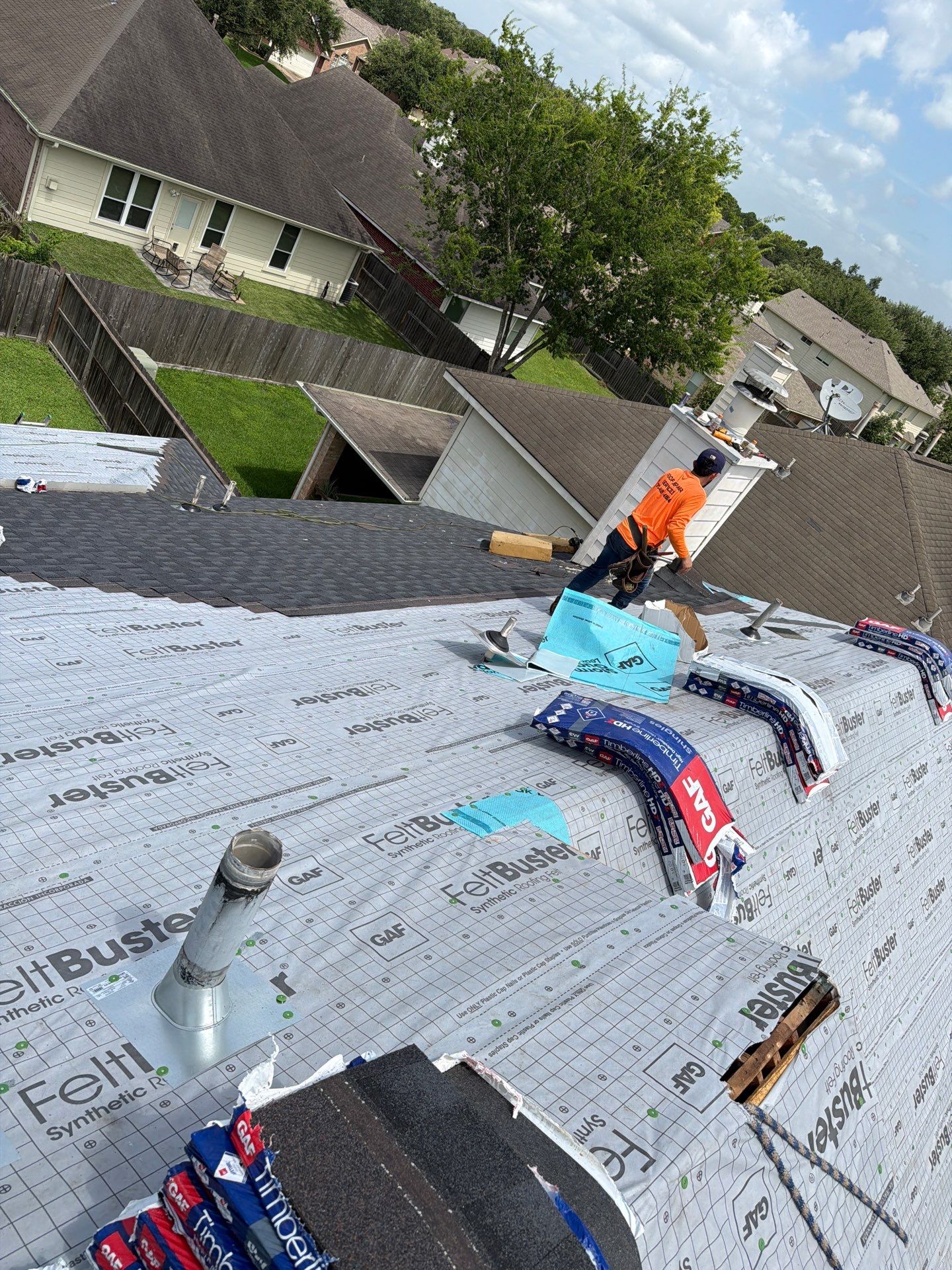 Roof Replacement in Woodbridge, Sugar Land TX by Roof Repair Company