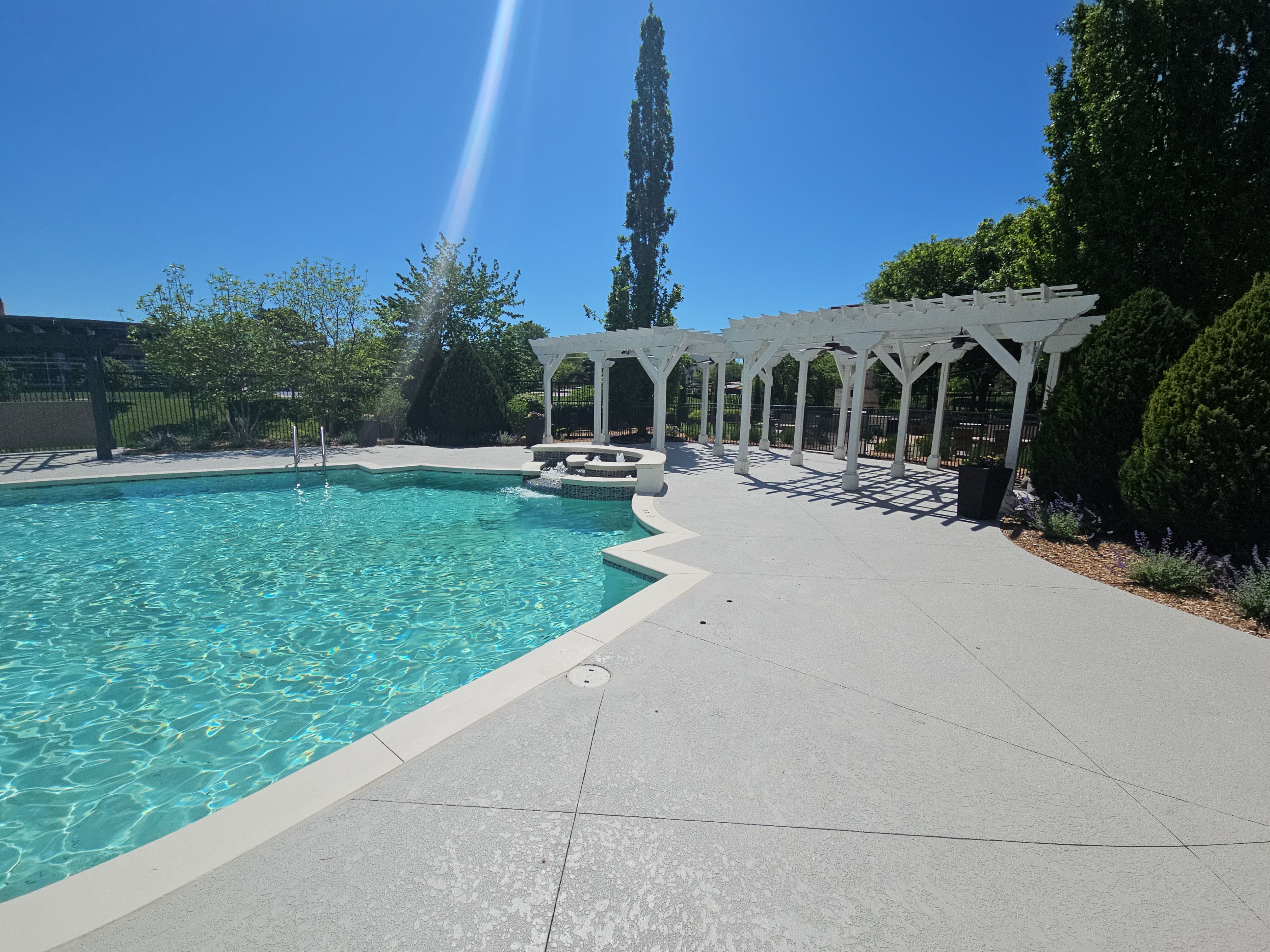 Kansas City -- Fountain View On The Plaza Apartments by Big Red Decorative Concrete, LLC