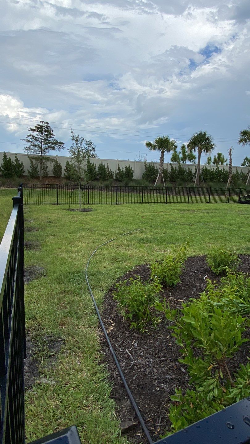 Aluminum Fence Installation using Black 3 Rail Aluminum Fence by Asap fence and gates, LLC