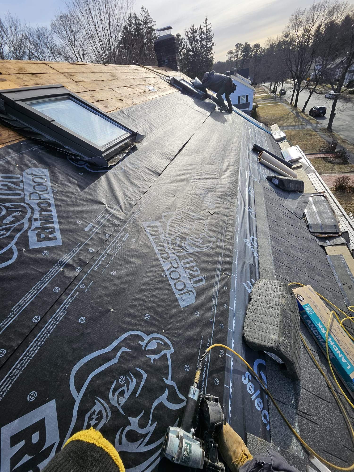 Full Strip & Re-Roof in Andover, MA – Architectural Black Shingles by JOHNNYS PRO