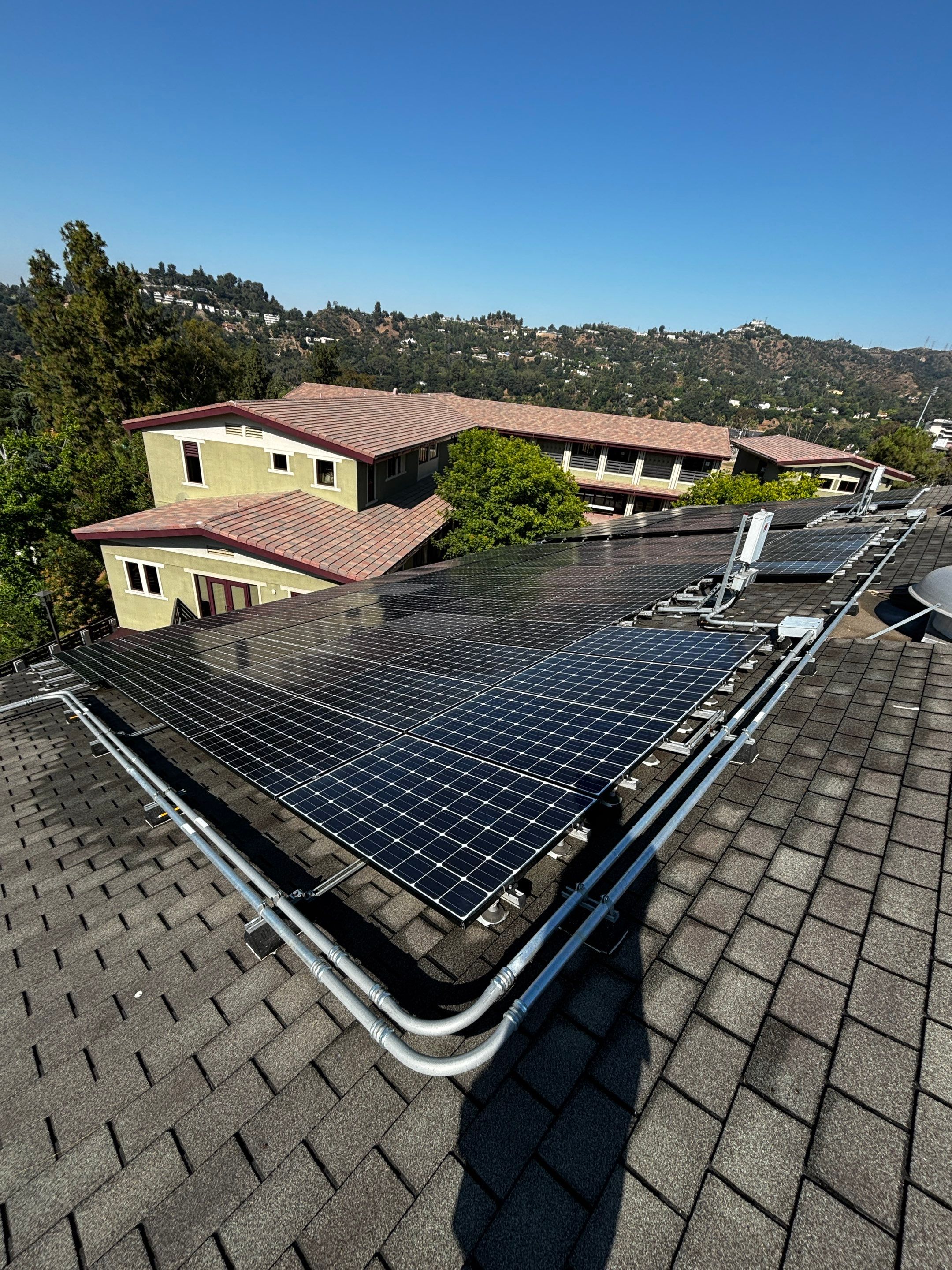 Commercial Solar Panel Cleaning for Chandler School in Pasadena Ca by Palm Coast Solar Cleaning