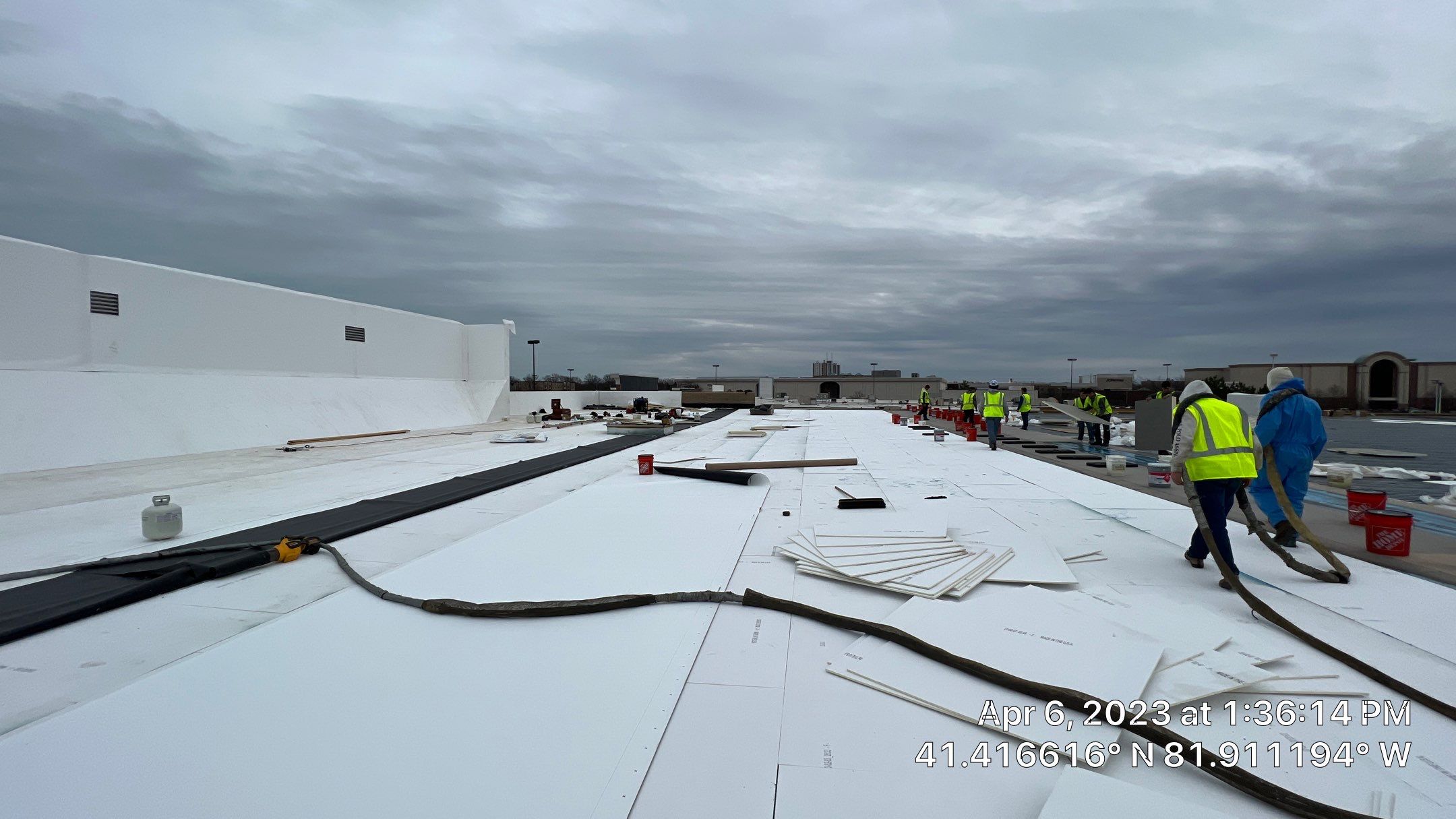 North Olmsted Ohio TPO Roof Install by Gold Star Roofing LLC 