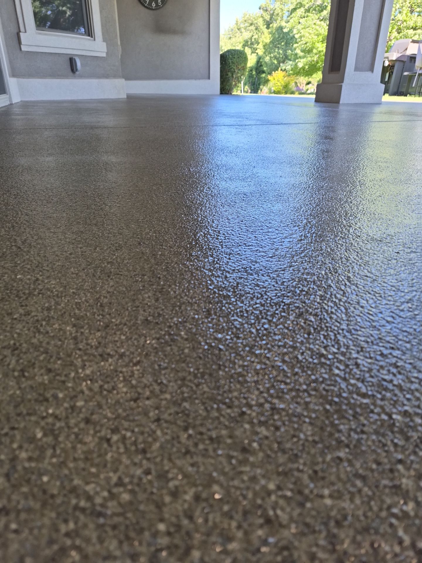 Custom Polyurea Patio Coating and Transformation in Yakima by Croc Coatings, LLC