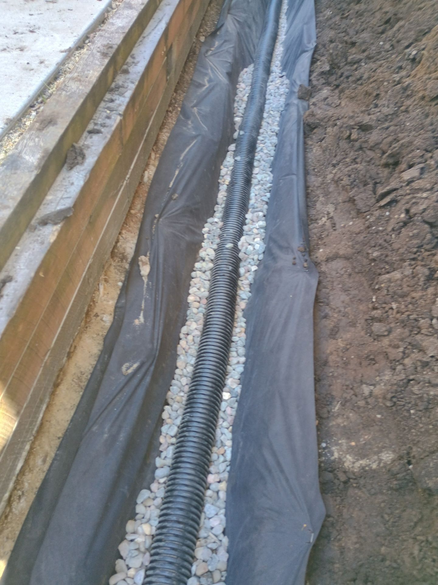 Foundation Drainage Board & French Drain in Southwest Minneapolis by Waterproofing Northeast