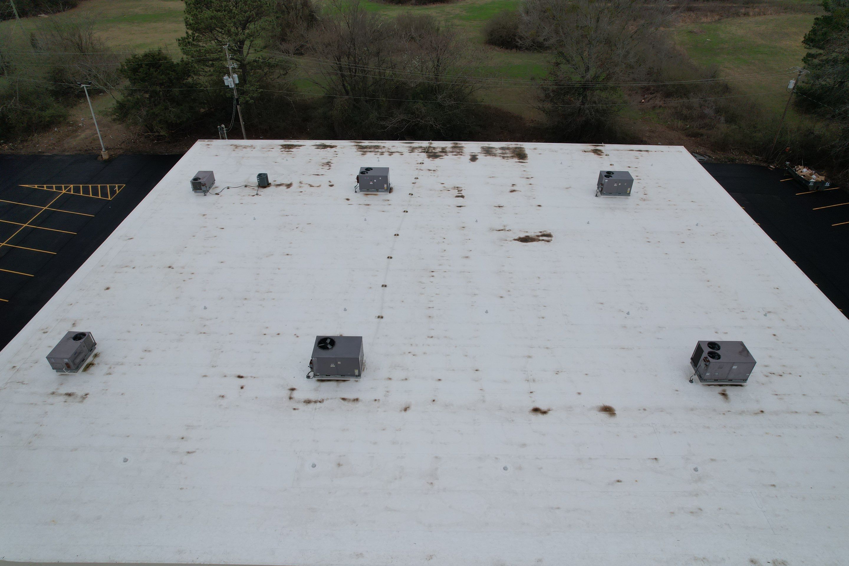 Commercial Roofing Installation using 50 mil PVC by Hostetler Roofing