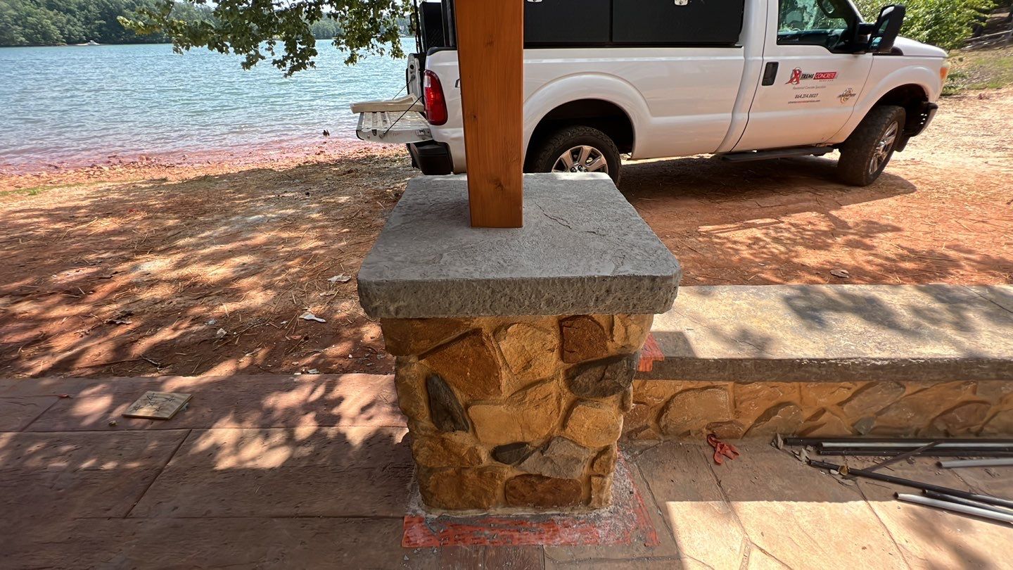 Stamped Concrete Pavilion Slab by Xtreme Concrete Services