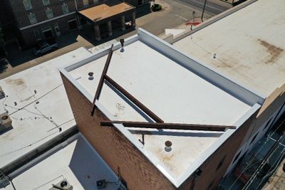 Commercial TPO Flat Roof in Cleburne, Tx