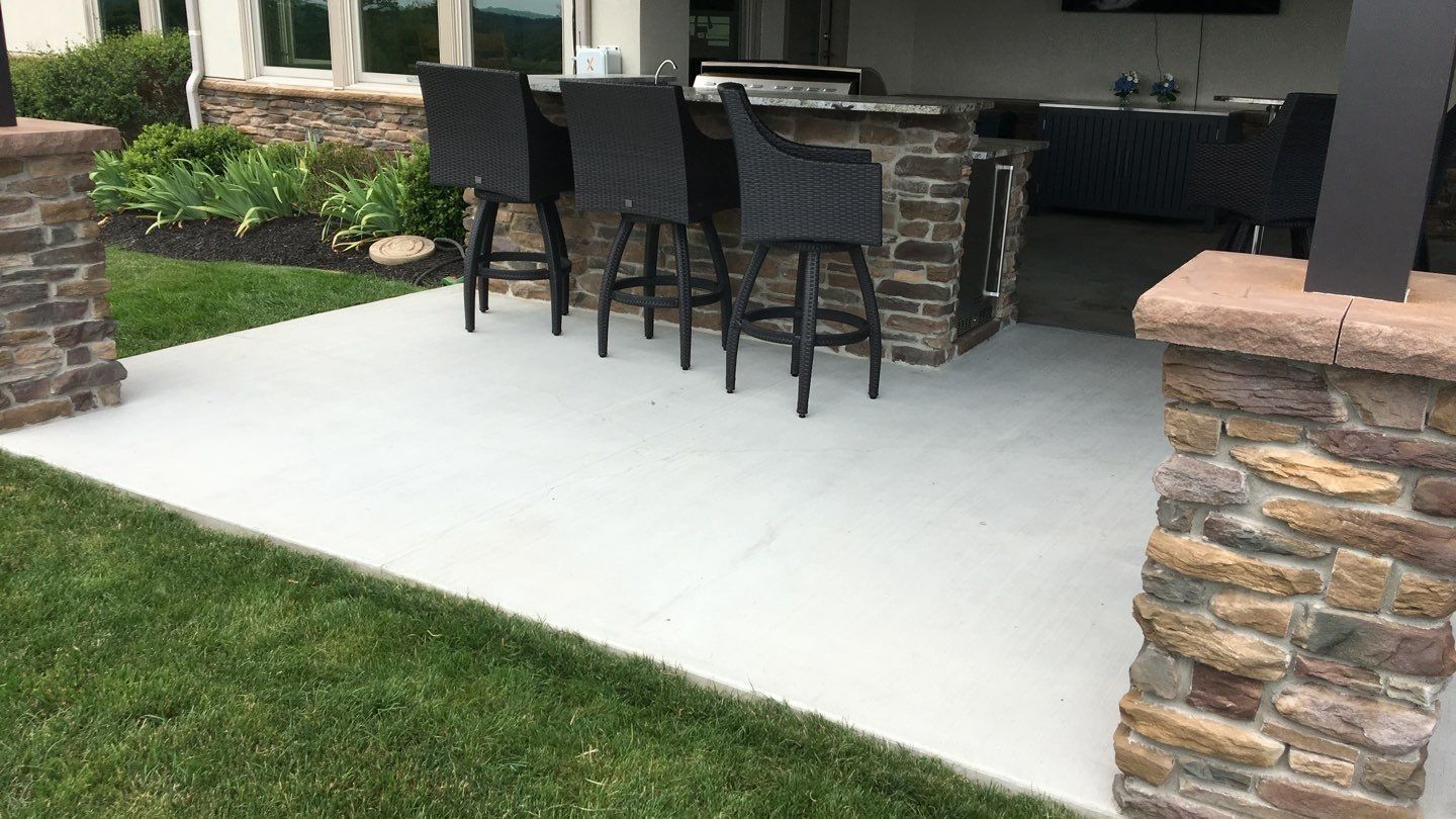 Large Patio + Garage Project in Moon Township by Floors in a Day, Inc