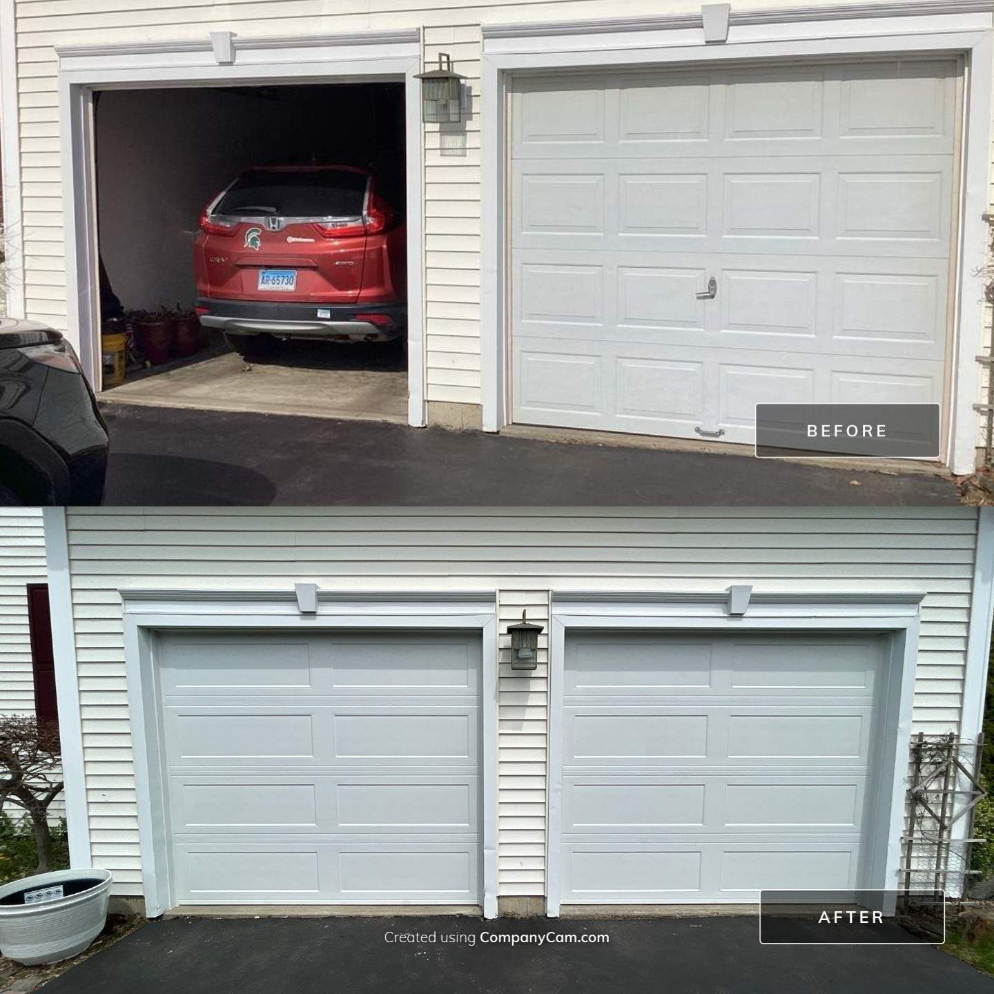 Garage Door Replacement by DiGiorgi Roofing and Siding Inc