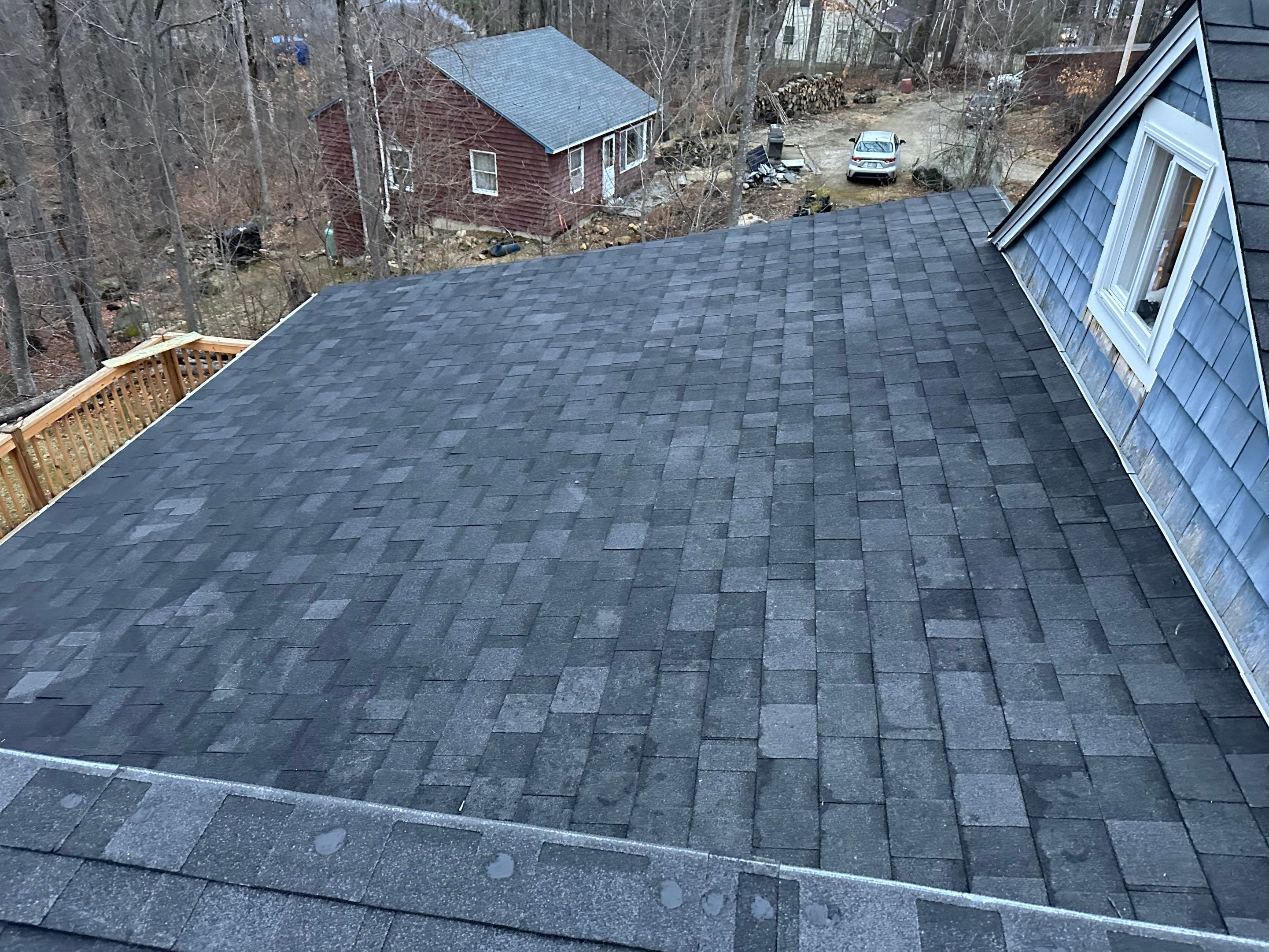 Project in Barrington, NH by Tall pine roofing