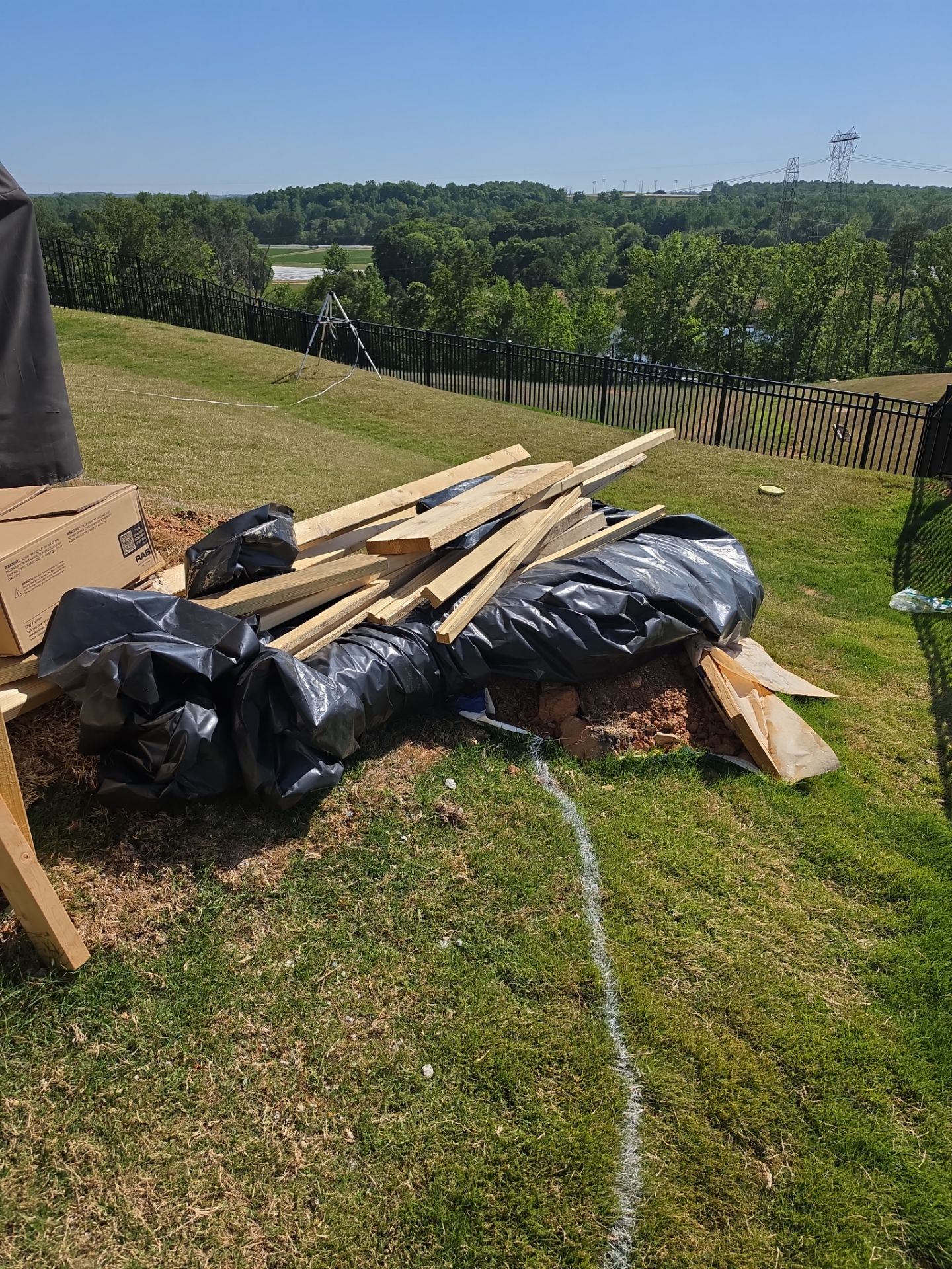 Job site clean up in Fort Mill by Badger Hauling