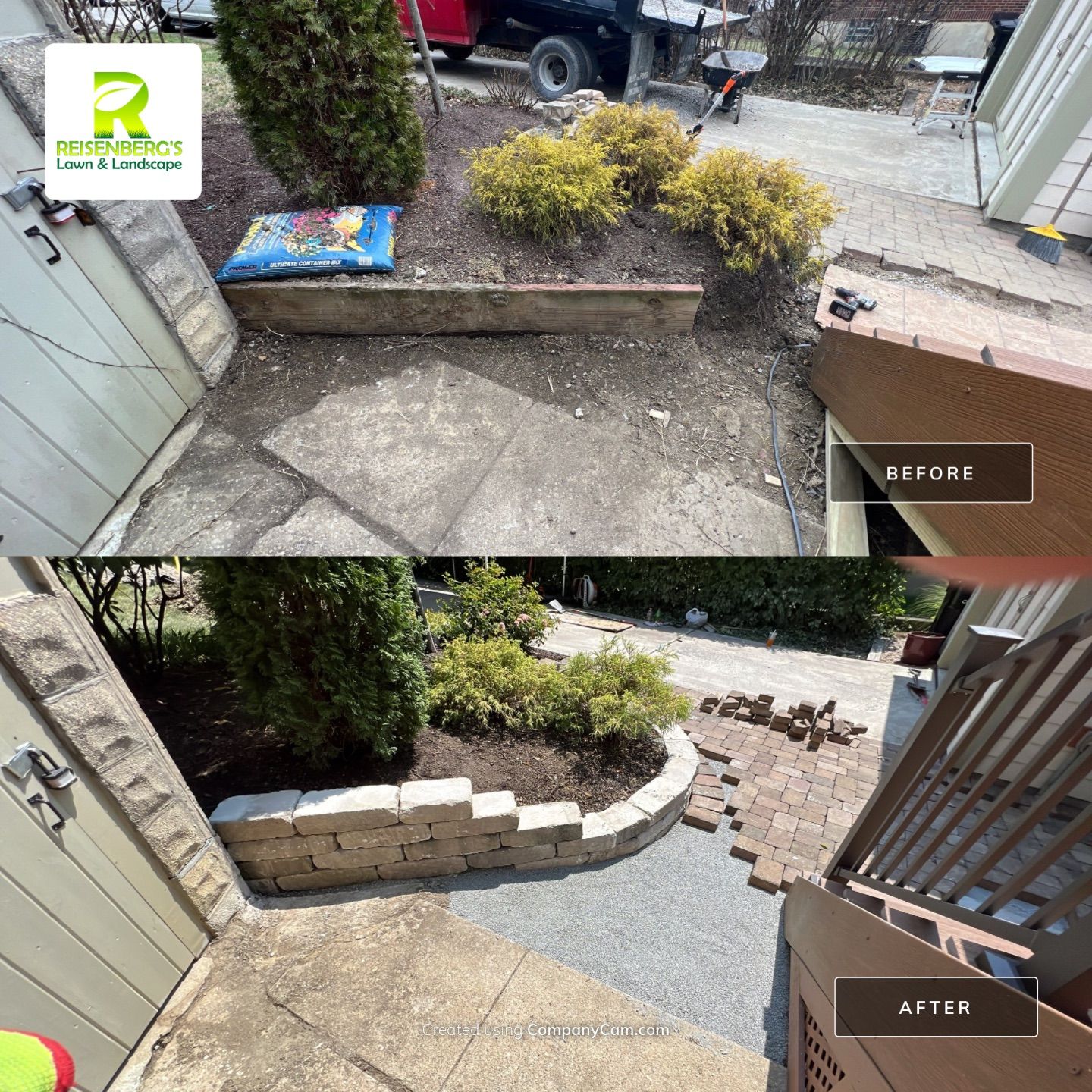Paver Patio & Dry Stack Wall Expansion by Reisenberg’s Lawn & Landscape, LLC