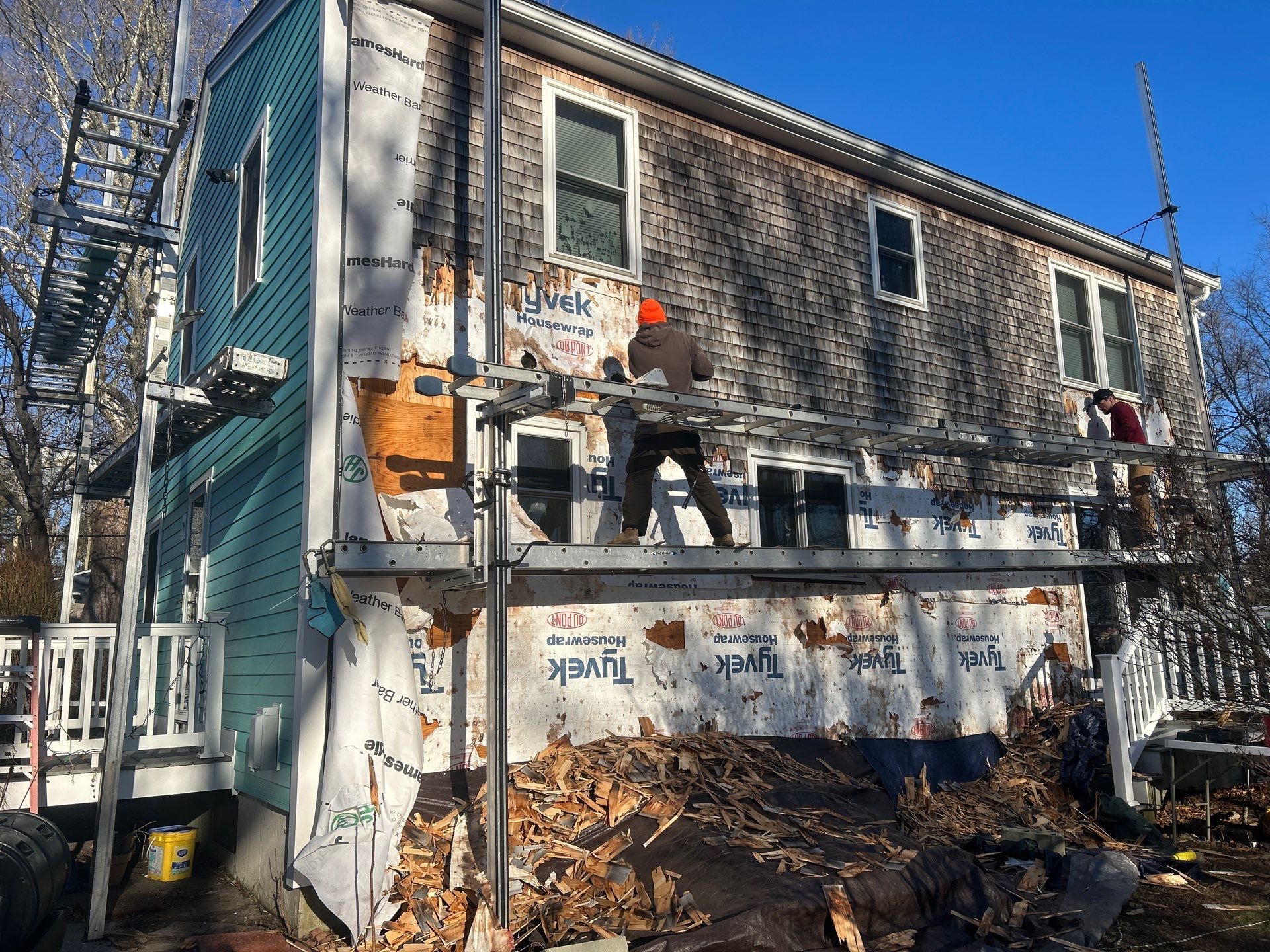James Hardie siding in Dream Collection color - Dighton, MA by UBrothers Construction