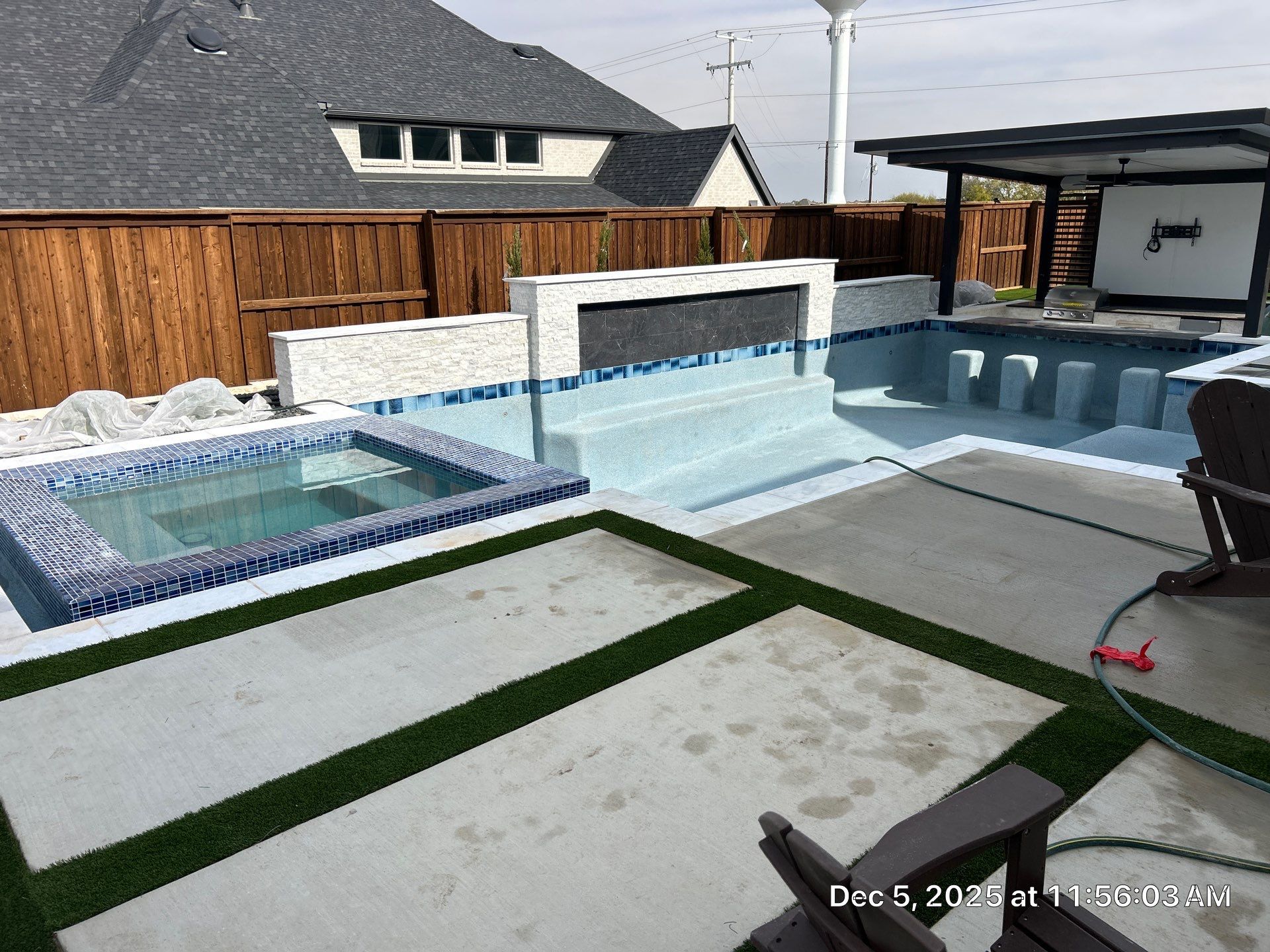 Jumbo Pool, Spa, and Sunken BBQ and Fire Pit by Pinnacle Pools and Spas - DFW