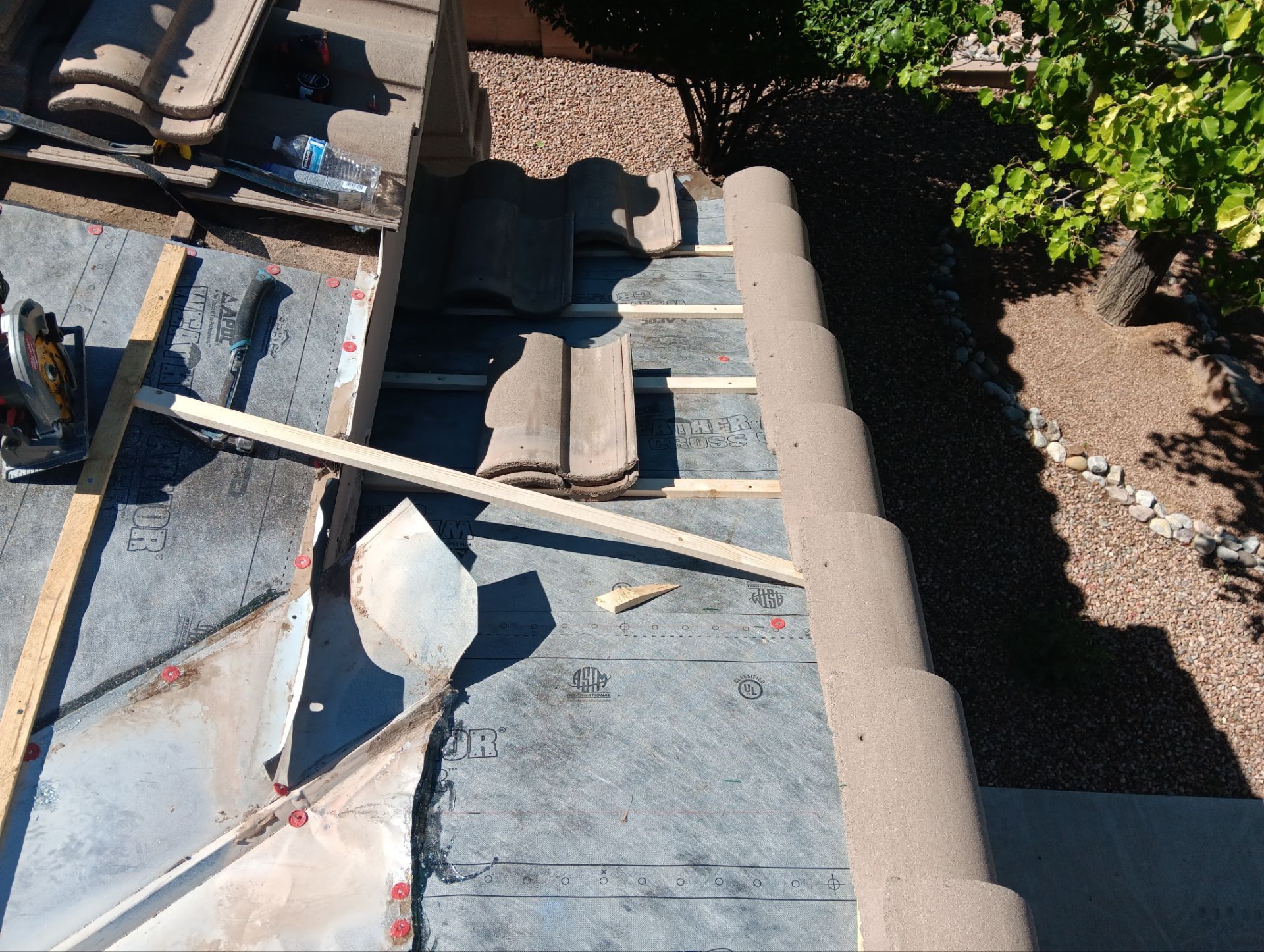 Comprehensive Concrete Tile Roof Underlayment replacement and Vent Sealing in Albuquerque by Doyle Roof Masters Inc