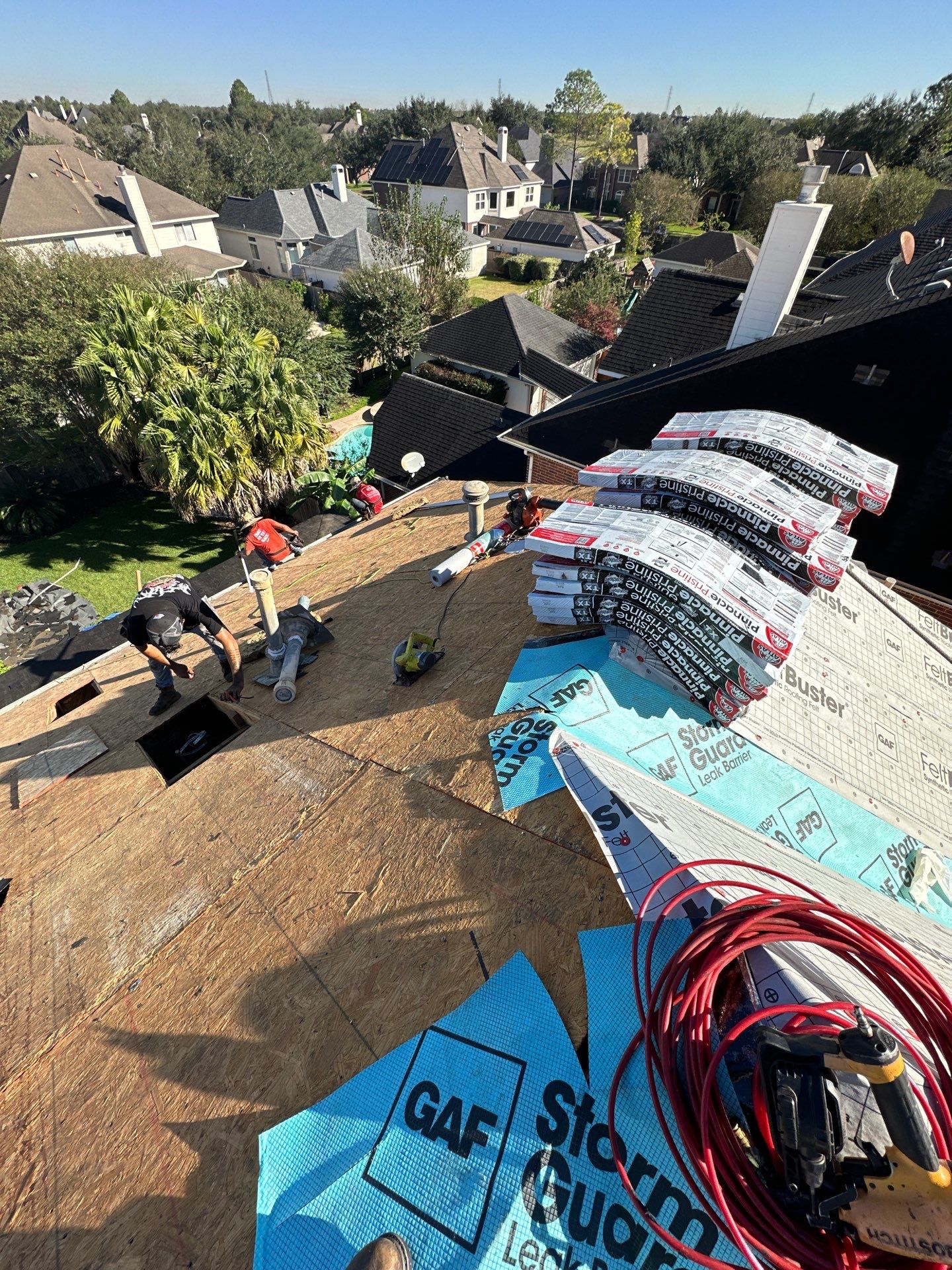 Project in Pearland by Motion Roofing