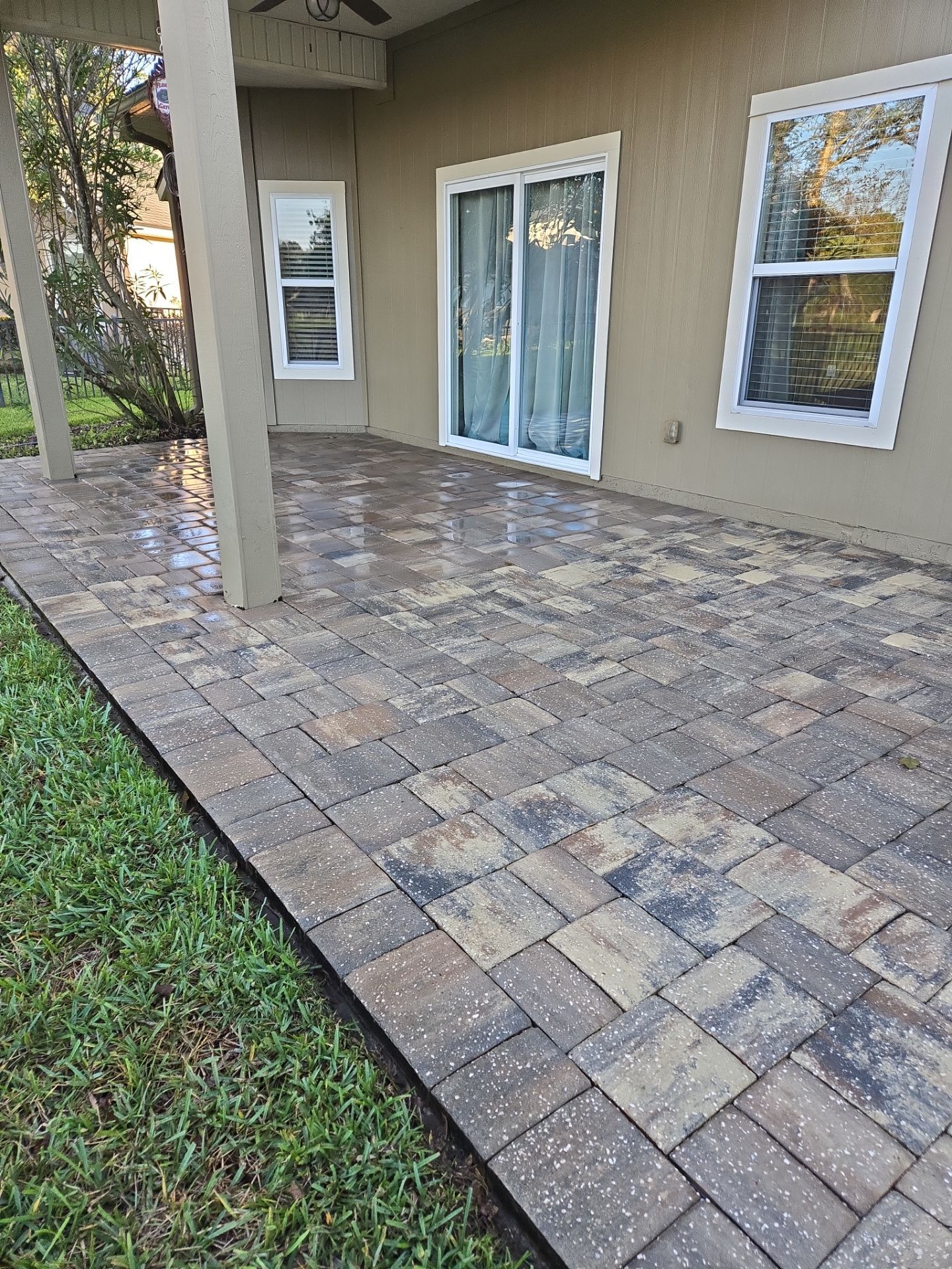 Paver Patio using Concrete Sealant by DuraSeal