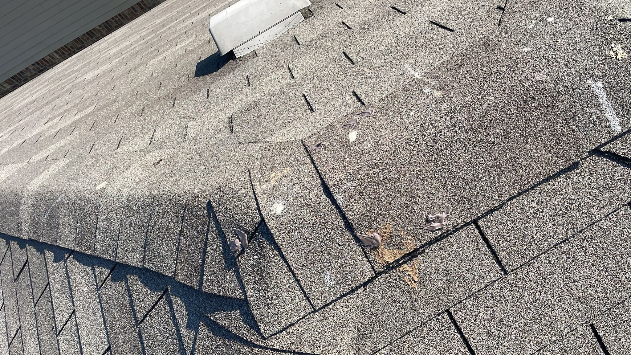 Hail Damage using Owen's Corning Duration (Lifetime) Shingles by Roof Repair Company