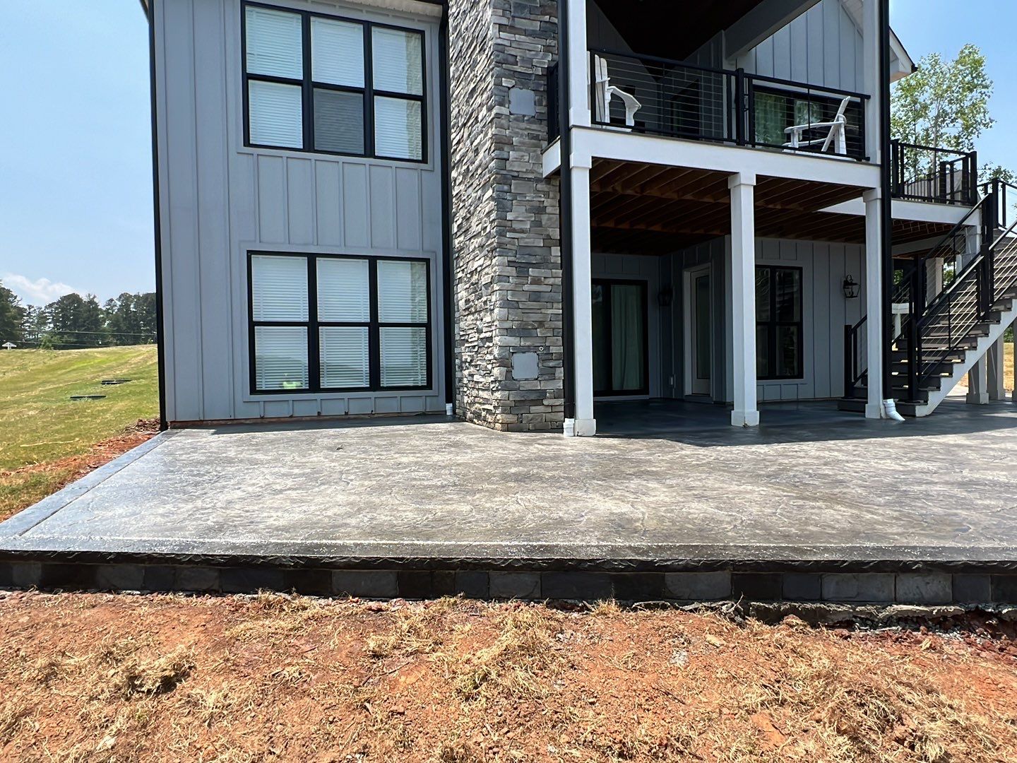 Stamped Concrete Patio by Xtreme Concrete Services