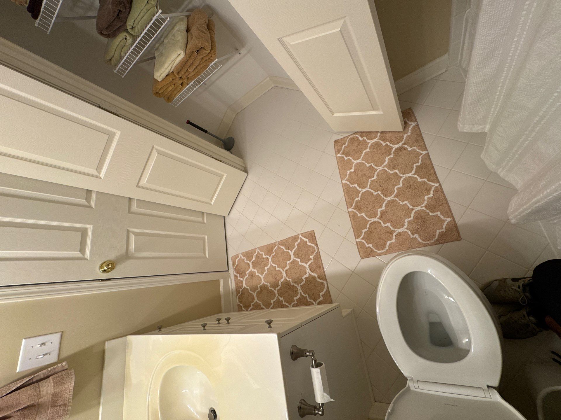 Marietta Bathroom and Laundry Room Floor and Vanity Remodel by Swift Home Renovations