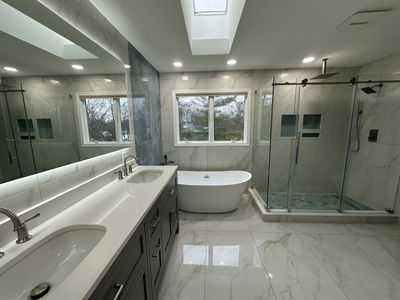 Bathroom Remodel using Tile