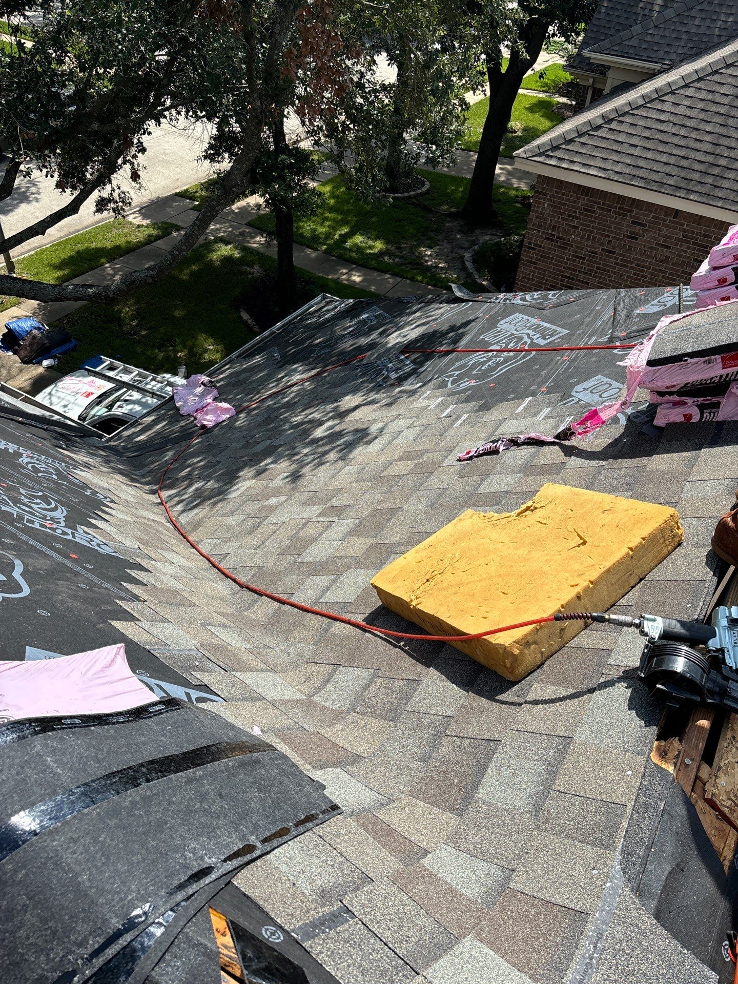 Residential Roofing Installation using Owen's Corning Duration (Lifetime) Shingles by Roof Repair Company