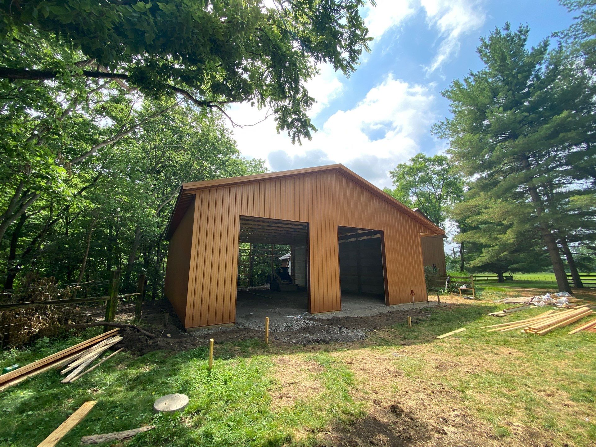 40'x50'x16' Pole Barn Project by The Barn Builders