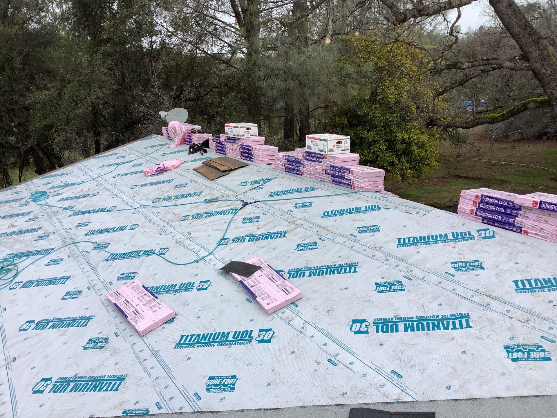 Residential Roofing Installation using Owens Corning Roofing Shingles by Byers Enterprises 