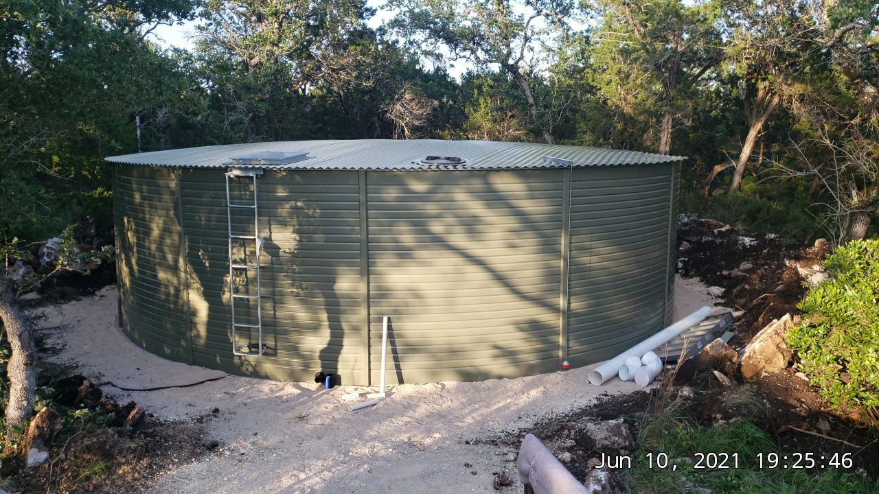 Rainwater Harvesting Full Potable System New Braunfels by Hill Country Rain Water
