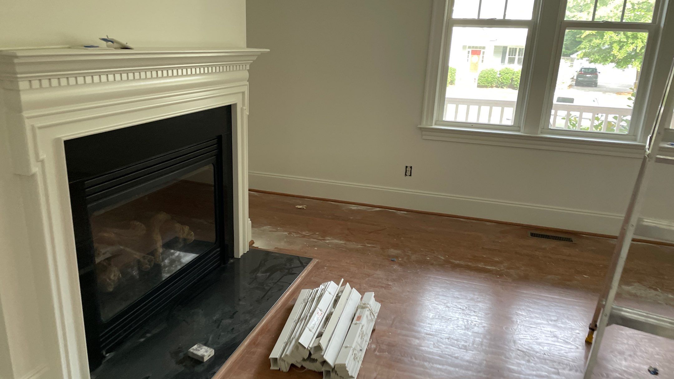 Sand and Finish Red Oak back to Natural with Matte Waterbased Finish by Footprints Floors of Coastal Carolina