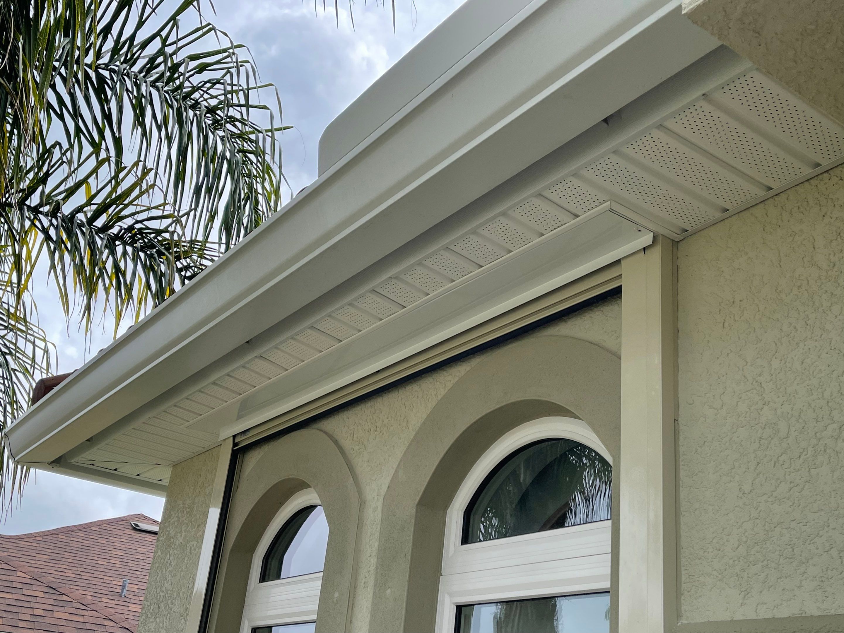 Giant Lanai rolling shutter with hidden roll shutter by Smart Guard Shutters