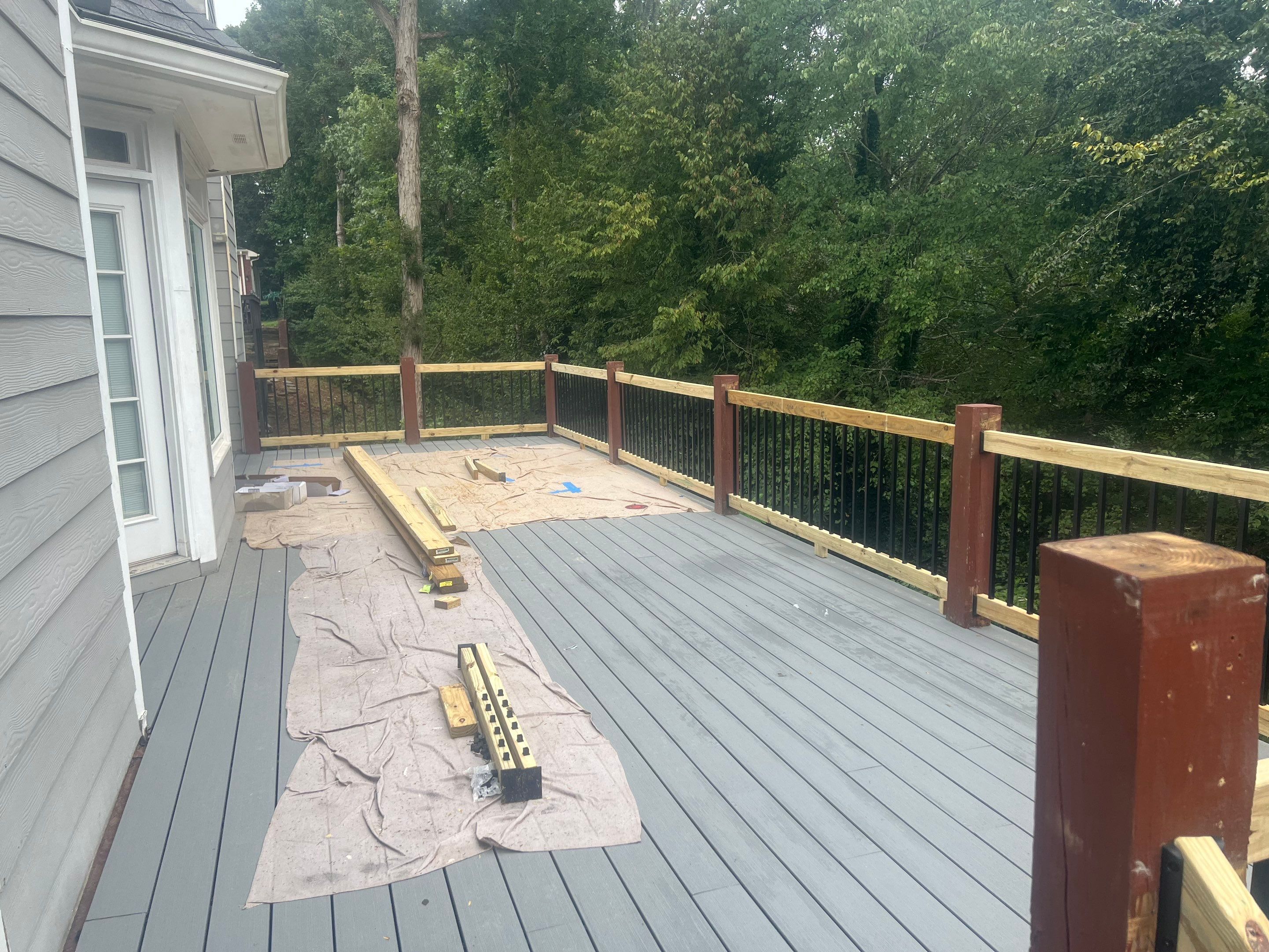 Multi-Level Composite Deck and Staircase Installation in Stonecrest by Swift Home Renovations
