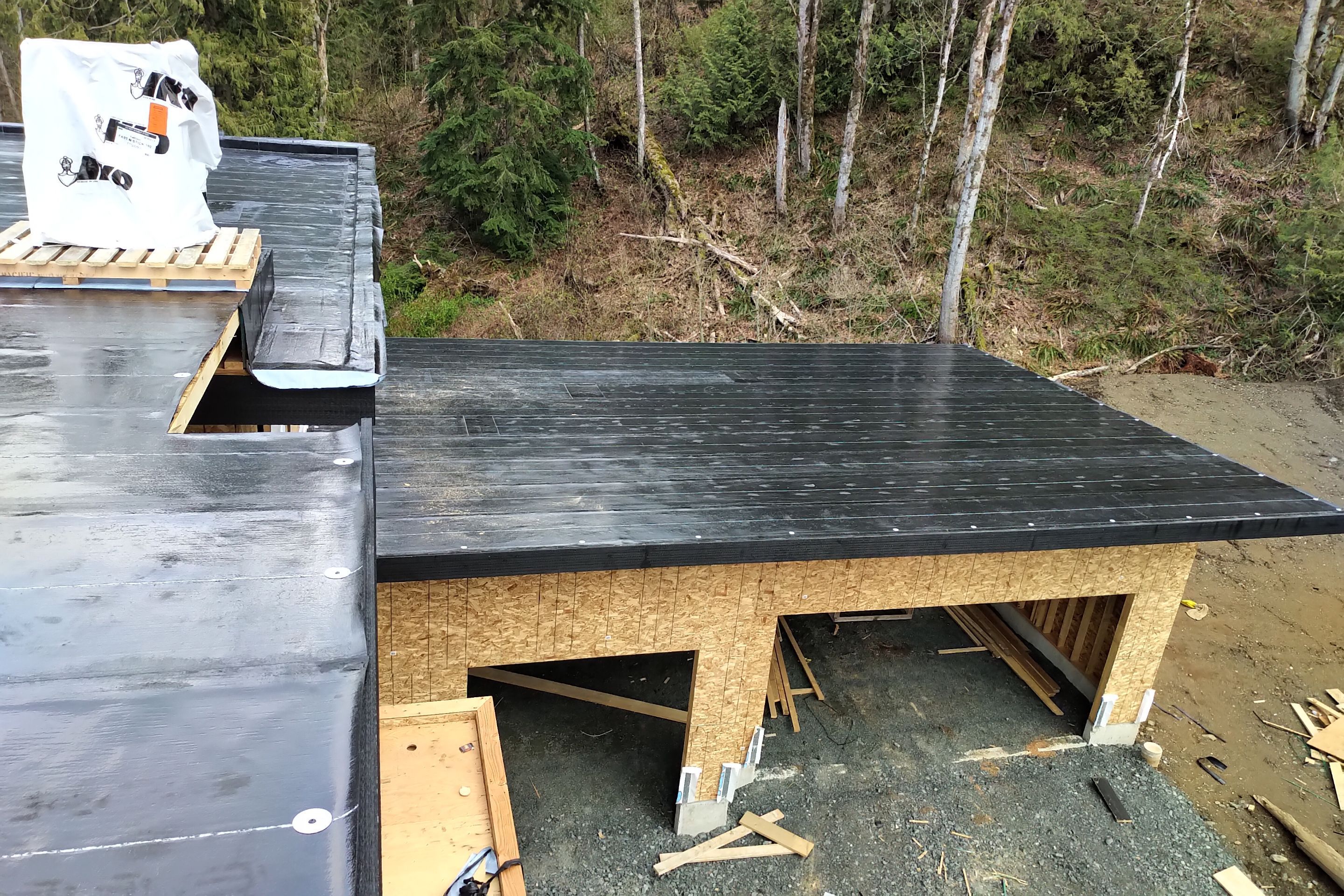 Residential Roofing Installation using IKO 2ply sbs  by Top Notch Roofing Inc