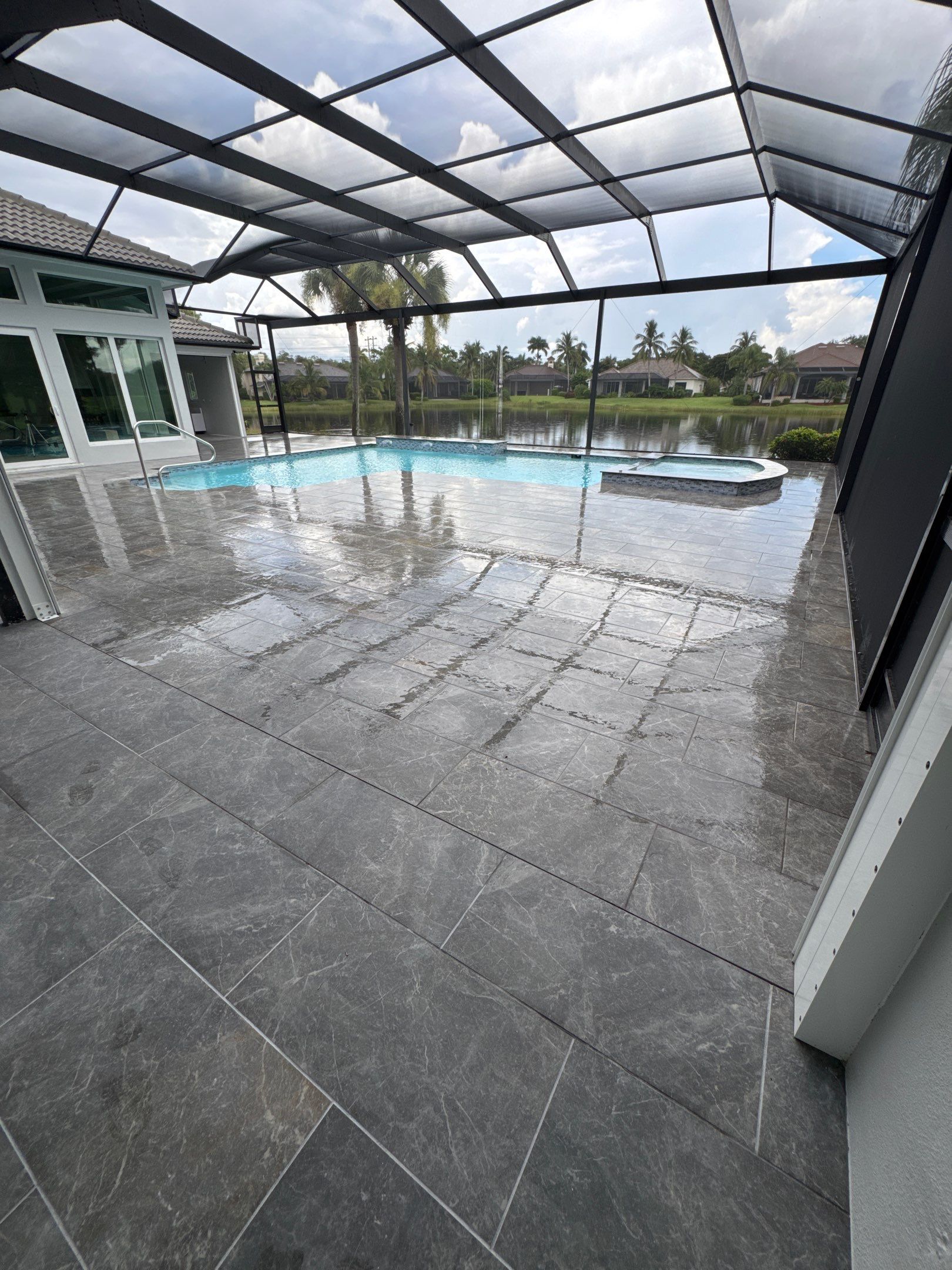 Pool Renovation/Porcelain pavers/Wild Cat Run by Old Town Pavers Llc